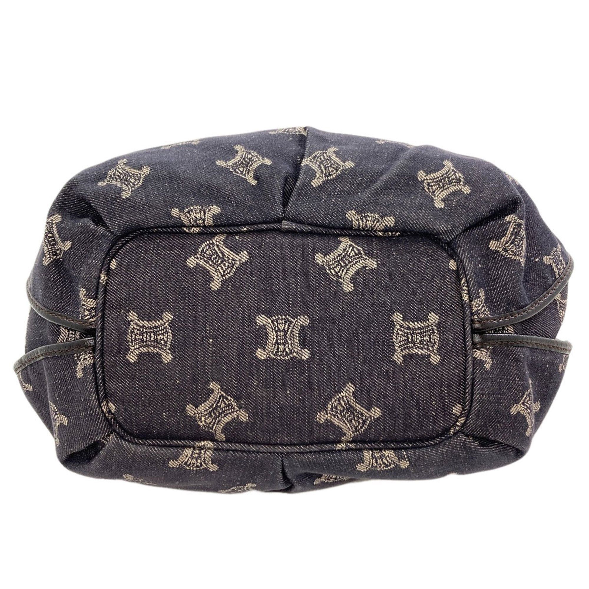 Celine Celine Macadam pattern handbag, denim, women's. Size ONE SIZE - 4 Thumbnail