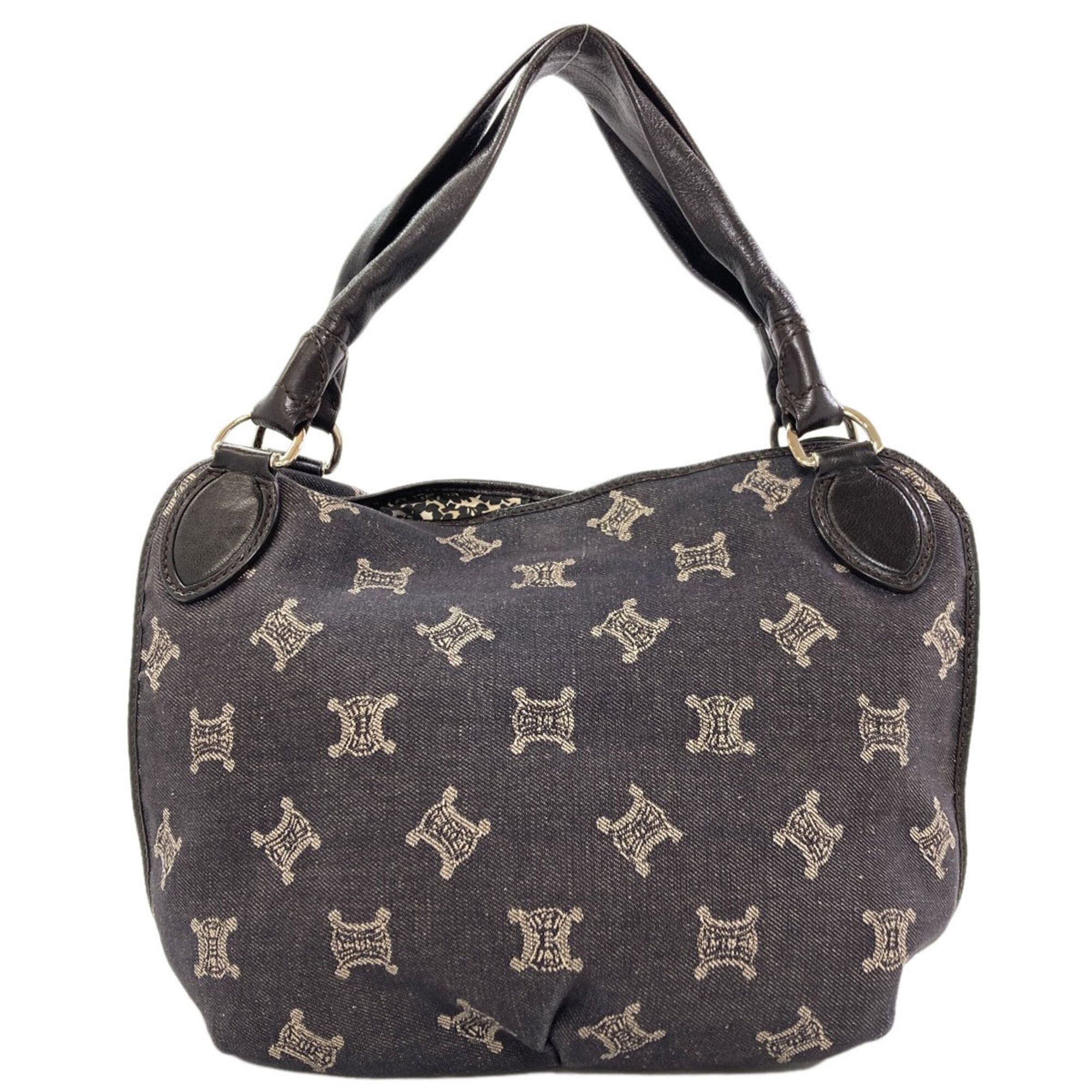 Celine Celine Macadam pattern handbag, denim, women's. Size ONE SIZE - 2 Thumbnail