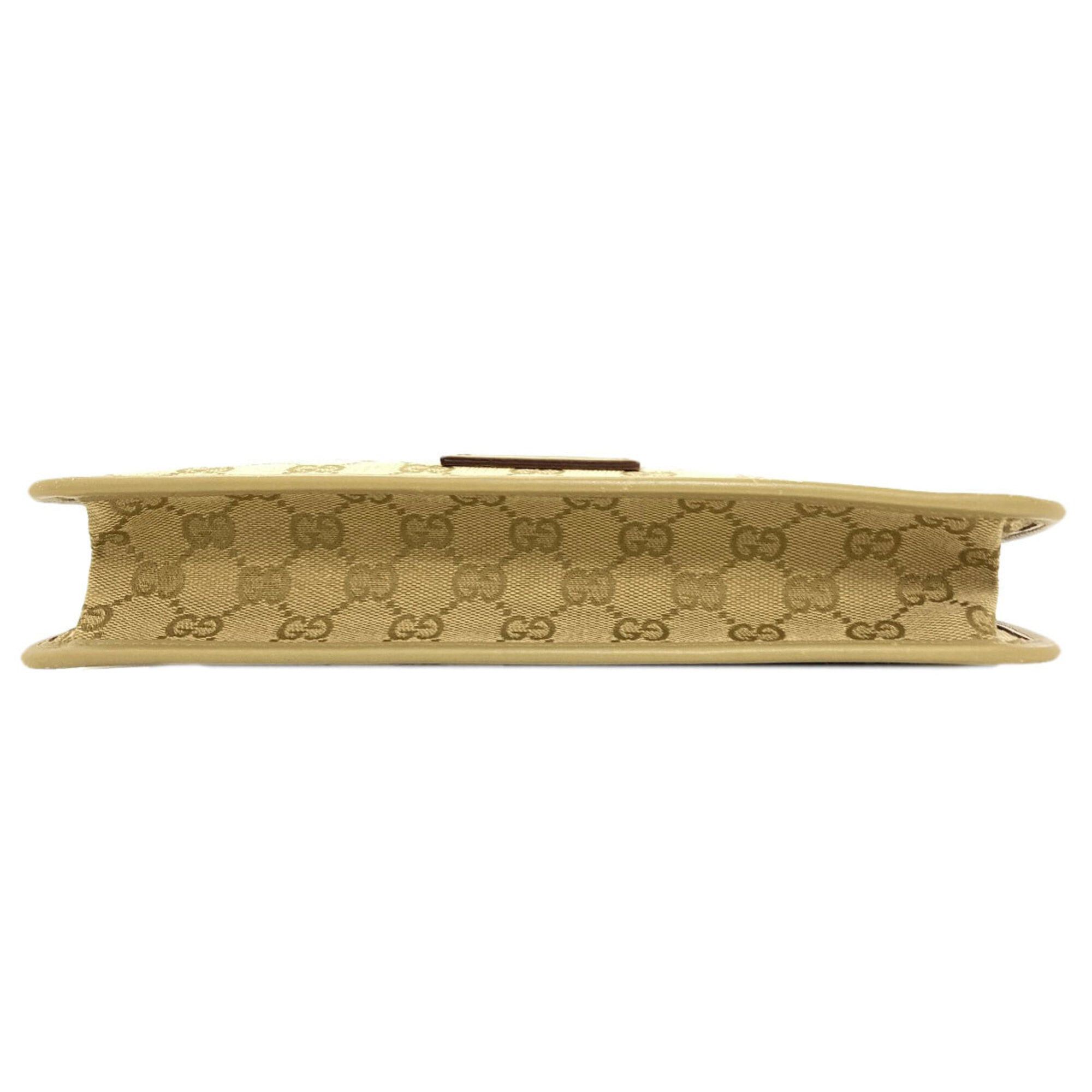 Gucci Gucci 91762 GG Canvas Shoulder Bag, Canvas, Women's GUCCI Size ONE SIZE - 4 Thumbnail