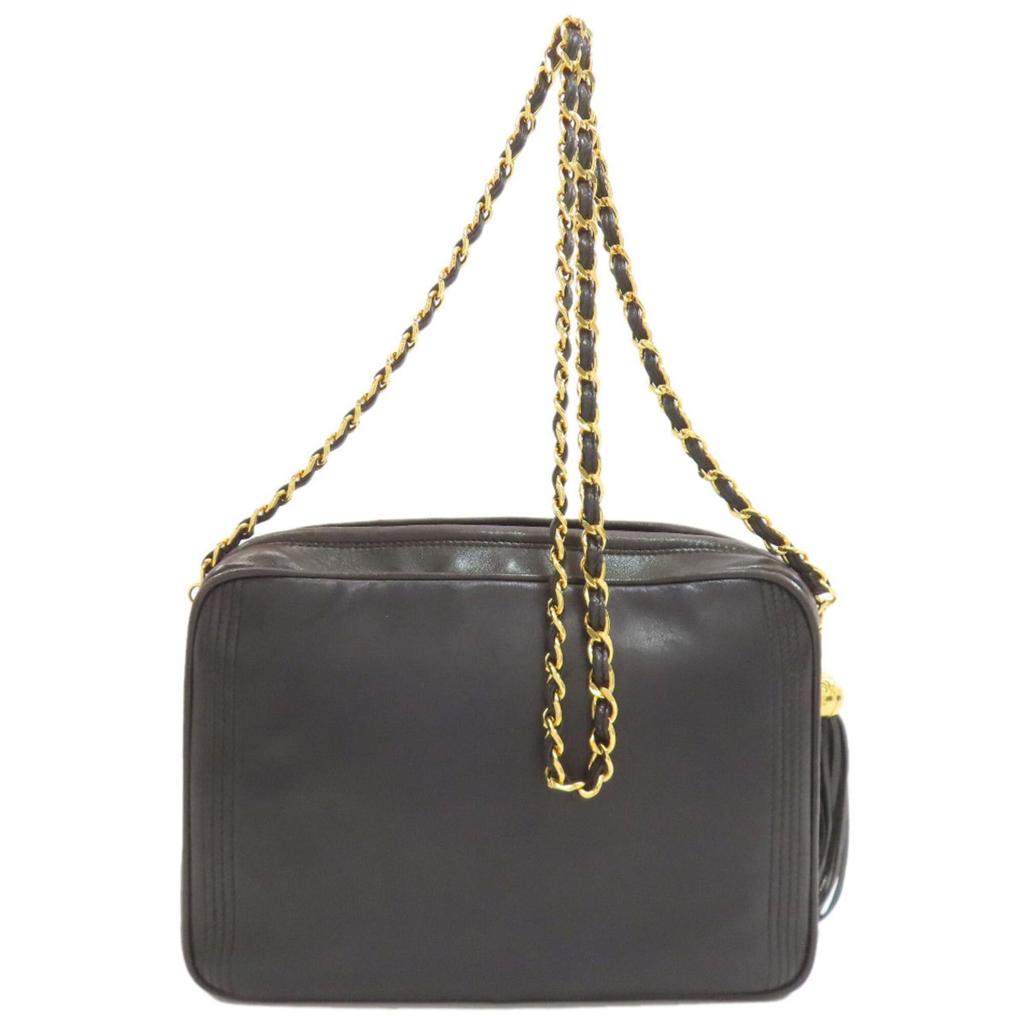 Chanel Chanel Fringe Chain Shoulder Bag, Gold Hardware, Lambskin, Women's. Size ONE SIZE - 2 Thumbnail