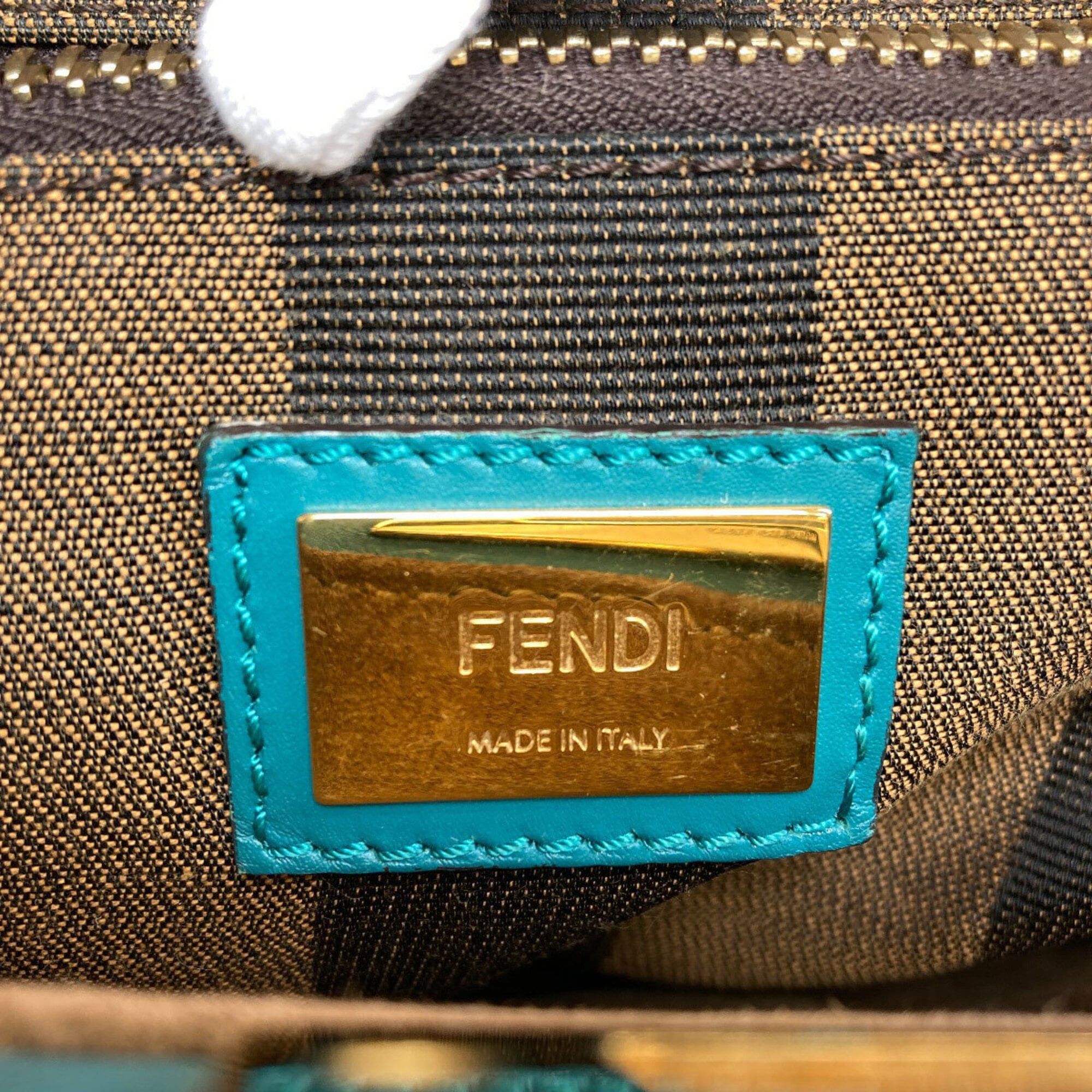Fendi Fendi Peekaboo 2-Way Handbag, Calfskin, Women's FENDI Size ONE SIZE - 7 Thumbnail