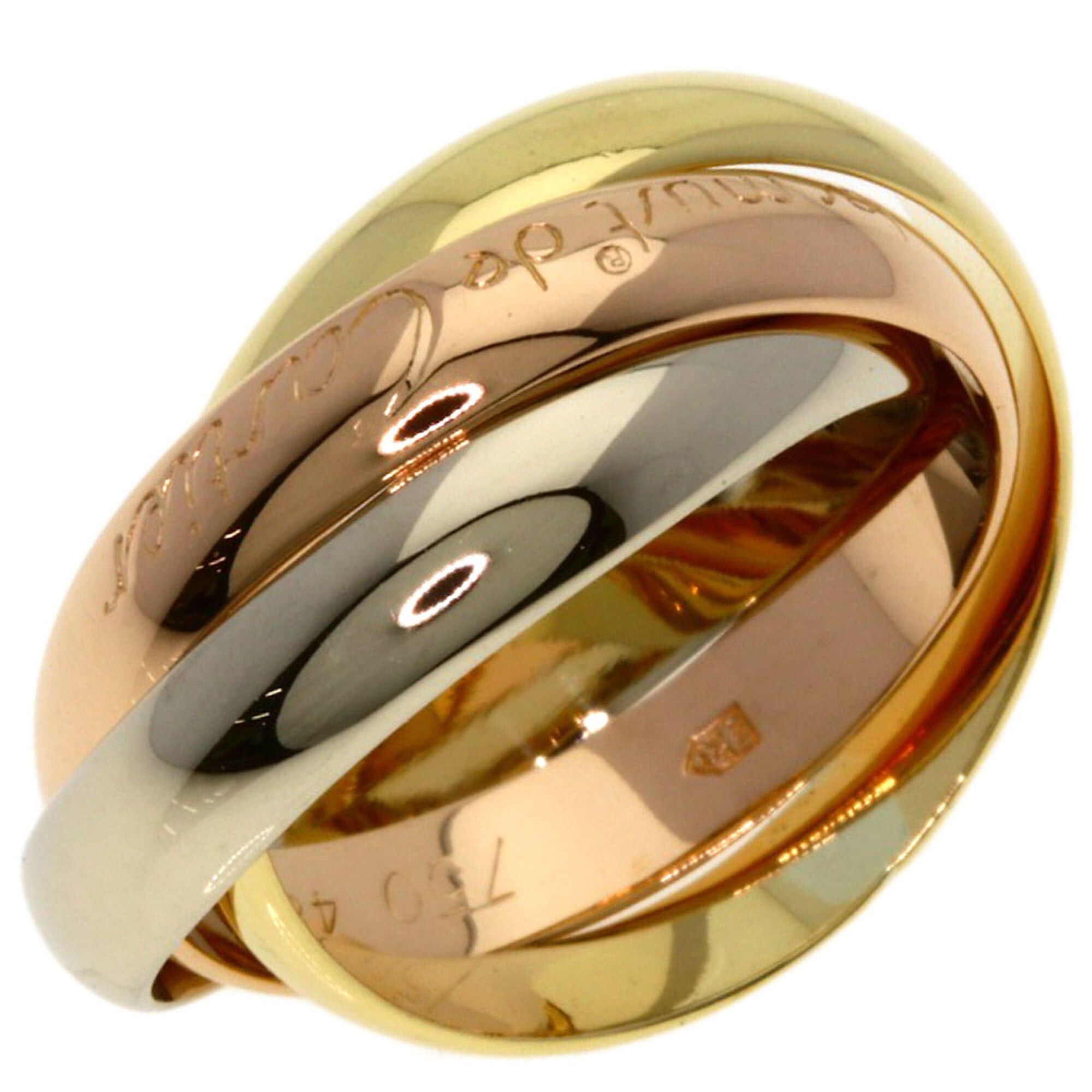Cartier Cartier Trinity #48 Ring - 18K Yellow Gold/18K White Pink Gold Women's CARTIER Size ONE SIZE - 2 Thumbnail