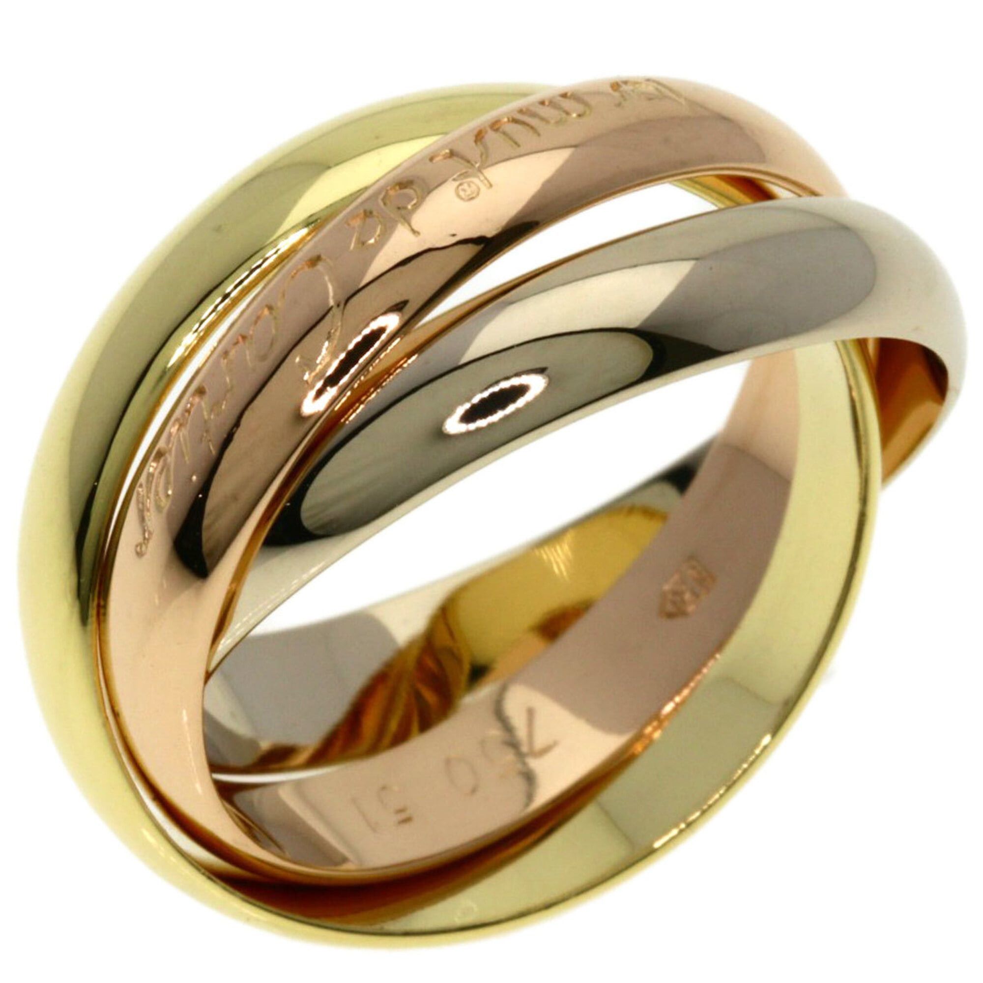 Cartier Cartier Trinity #51 Ring - 18K Yellow Gold/18K White Pink Gold Women's CARTIER Size ONE SIZE - 2 Thumbnail