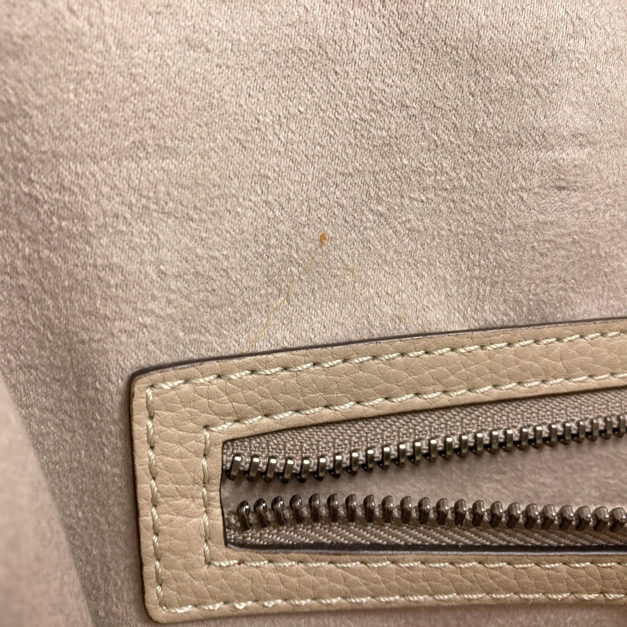 Celine Celine Luggage Mini Tote Bag, Calfskin, Women's Size ONE SIZE - 9 Thumbnail