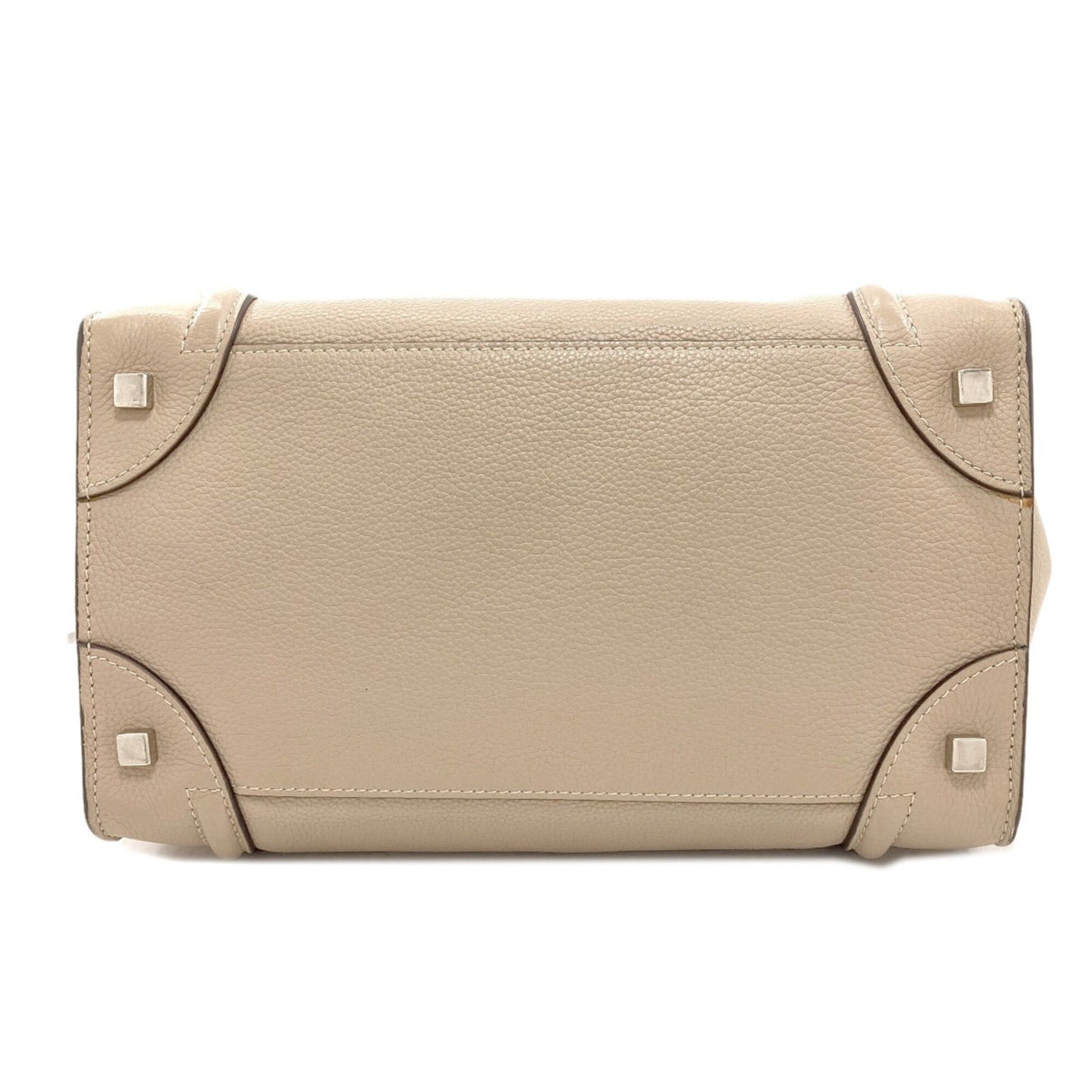 Celine Celine Luggage Mini Tote Bag, Calfskin, Women's Size ONE SIZE - 4 Thumbnail