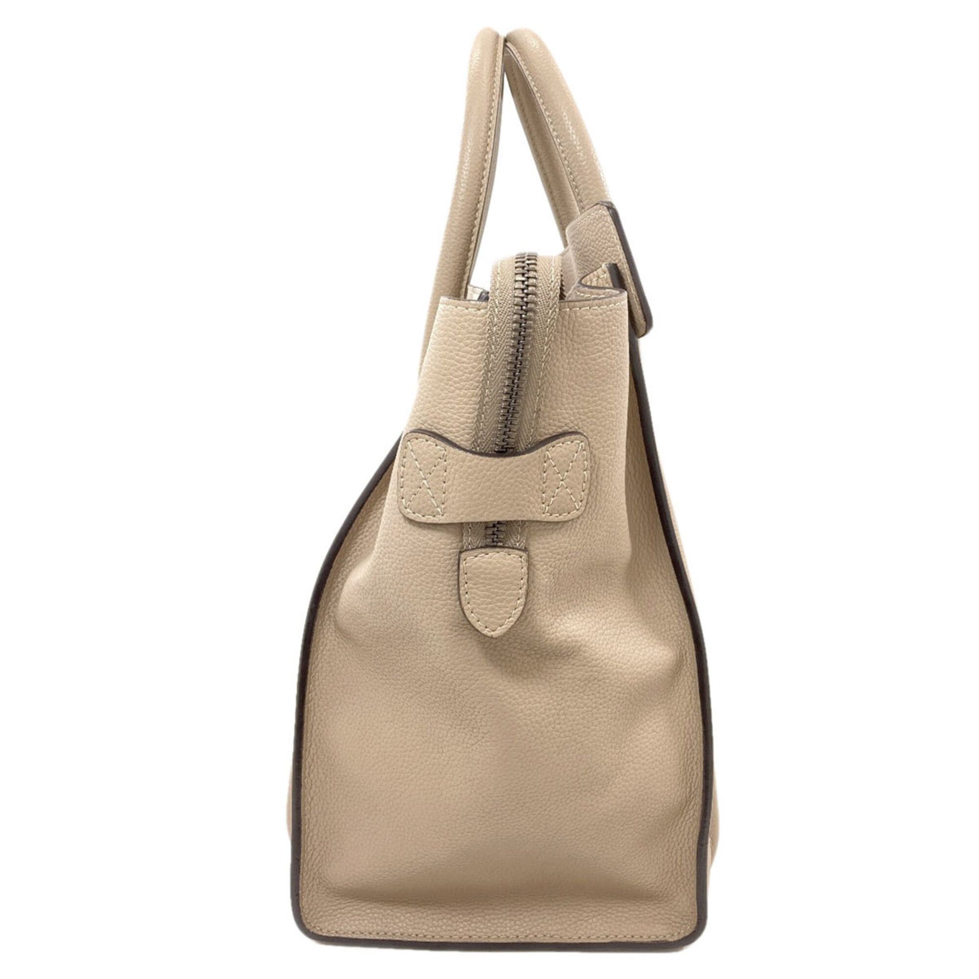 Celine Celine Luggage Mini Tote Bag, Calfskin, Women's Size ONE SIZE - 3 Thumbnail