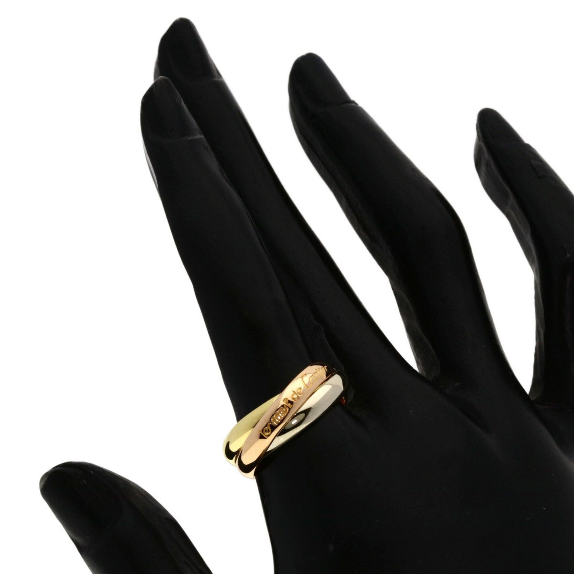 Cartier Cartier Trinity #54 Ring - 18K Yellow Gold/18K White Pink Gold Women's CARTIER Size ONE SIZE - 4 Thumbnail