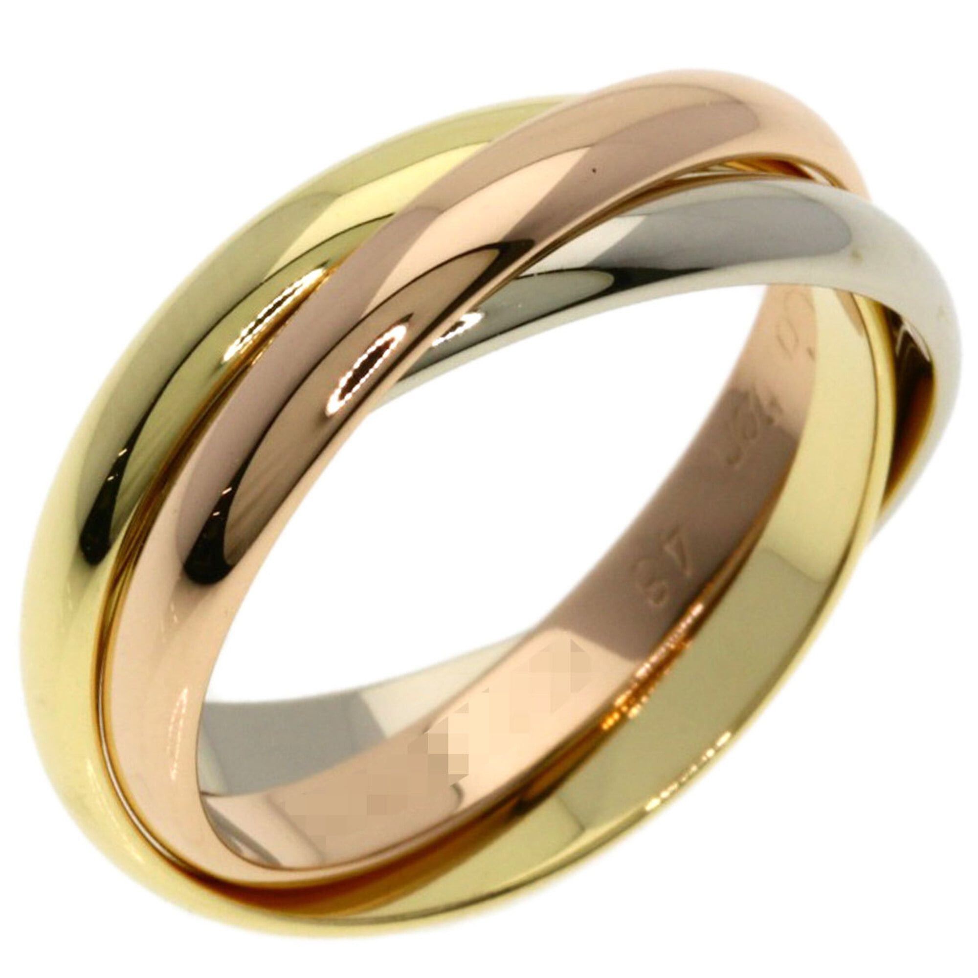 Cartier Cartier Trinity SM #48 Ring - 18K Yellow Gold/18K White Pink Gold Women's CARTIER Size ONE SIZE - 2 Thumbnail