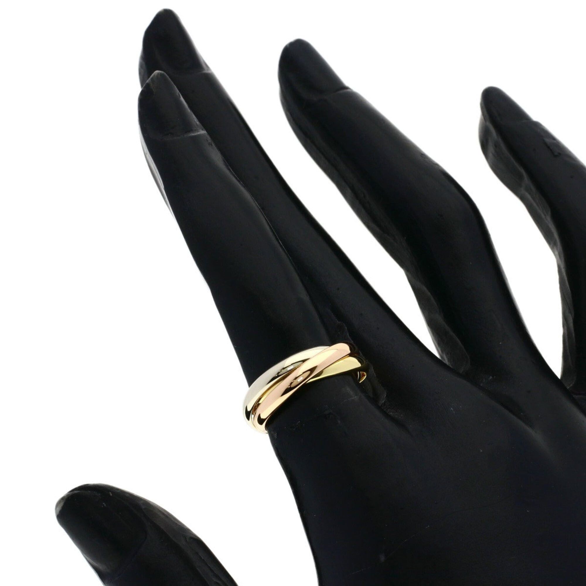 Cartier Cartier Trinity SM #48 Ring - 18K Yellow Gold/18K White Pink Gold Women's CARTIER Size ONE SIZE - 4 Thumbnail
