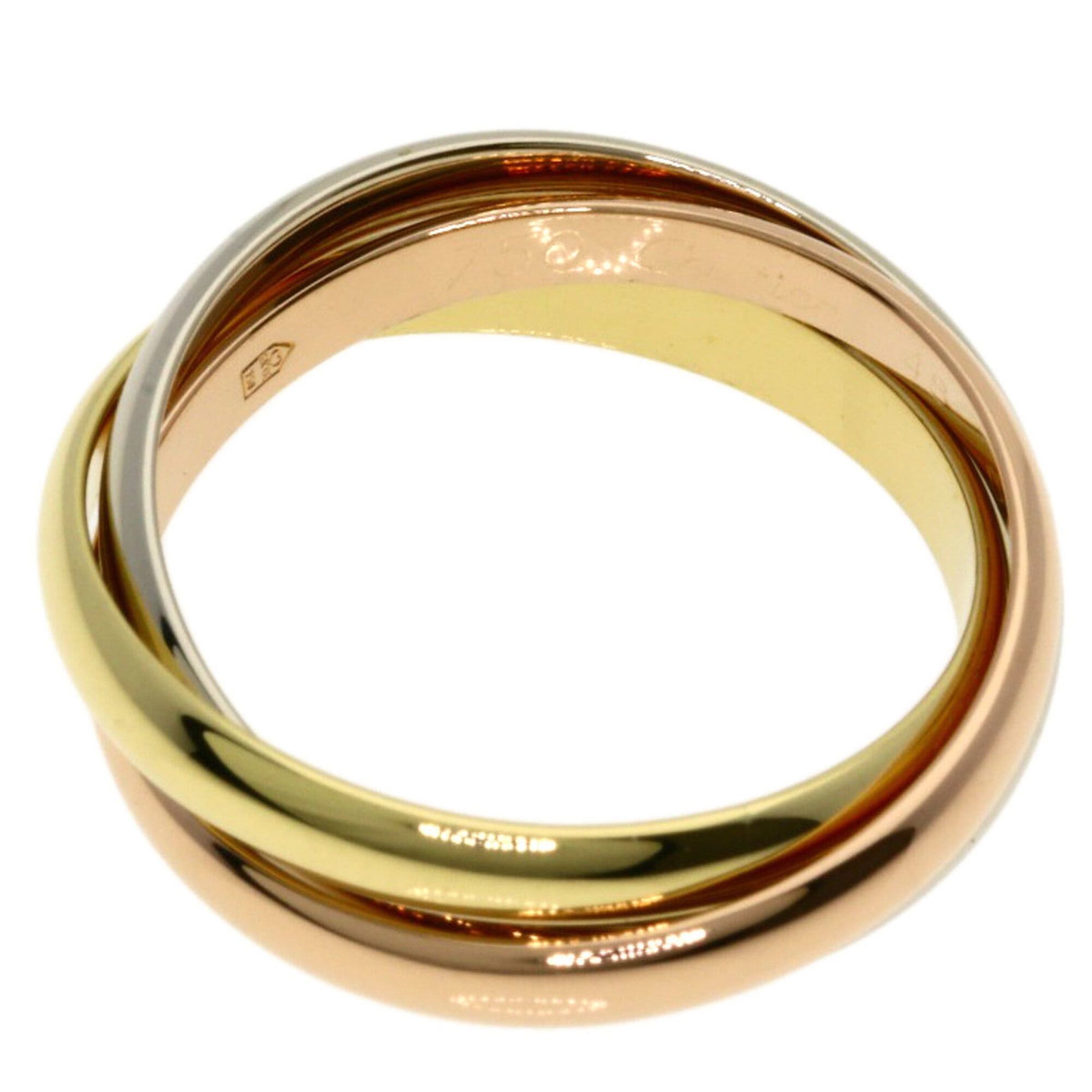 Cartier Cartier Trinity SM #48 Ring - 18K Yellow Gold/18K White Pink Gold Women's CARTIER Size ONE SIZE - 3 Thumbnail
