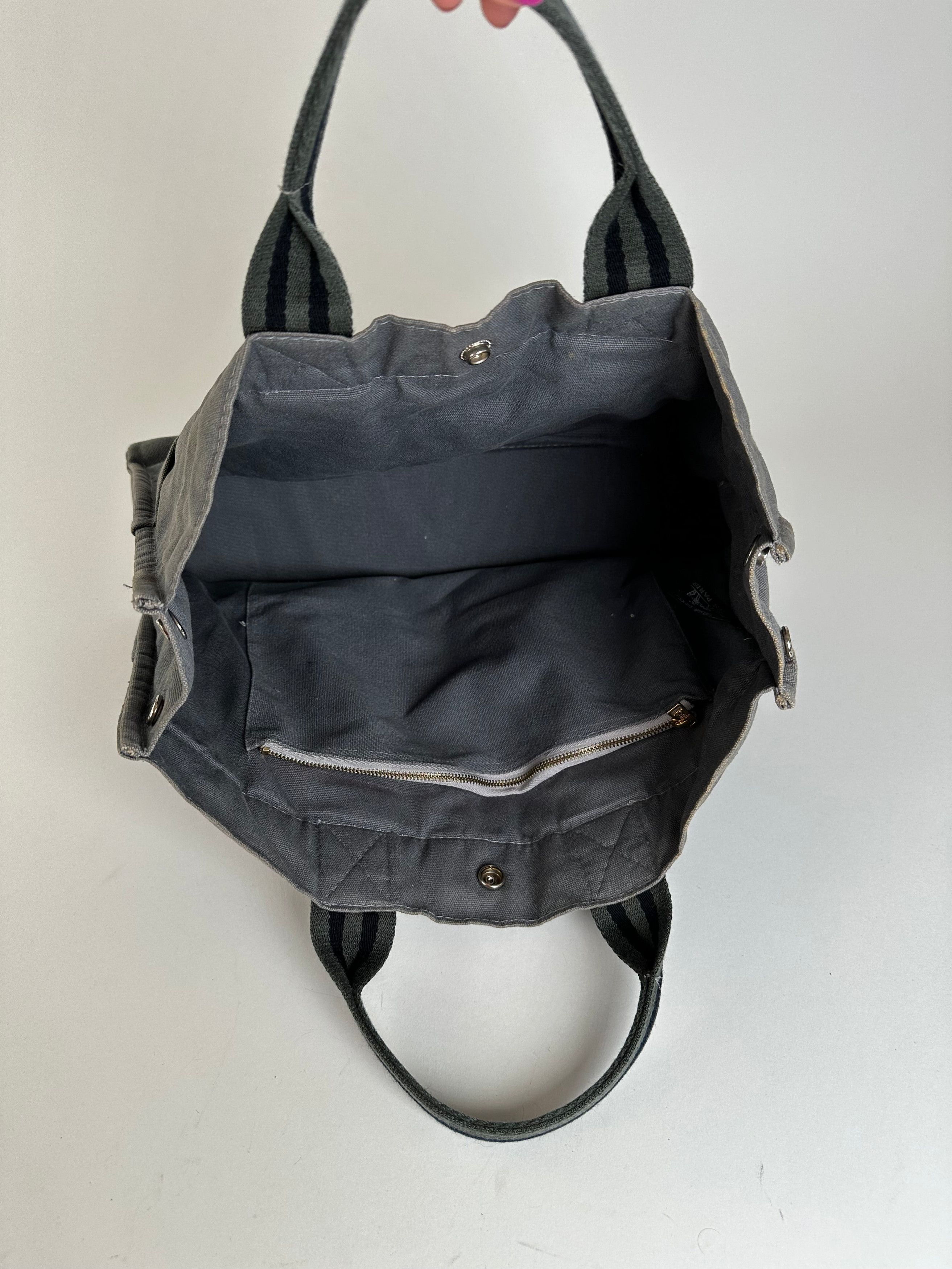 Other Vintage HERMÈS Canvas Tote Bag Grey Size ONE SIZE - 9 Thumbnail