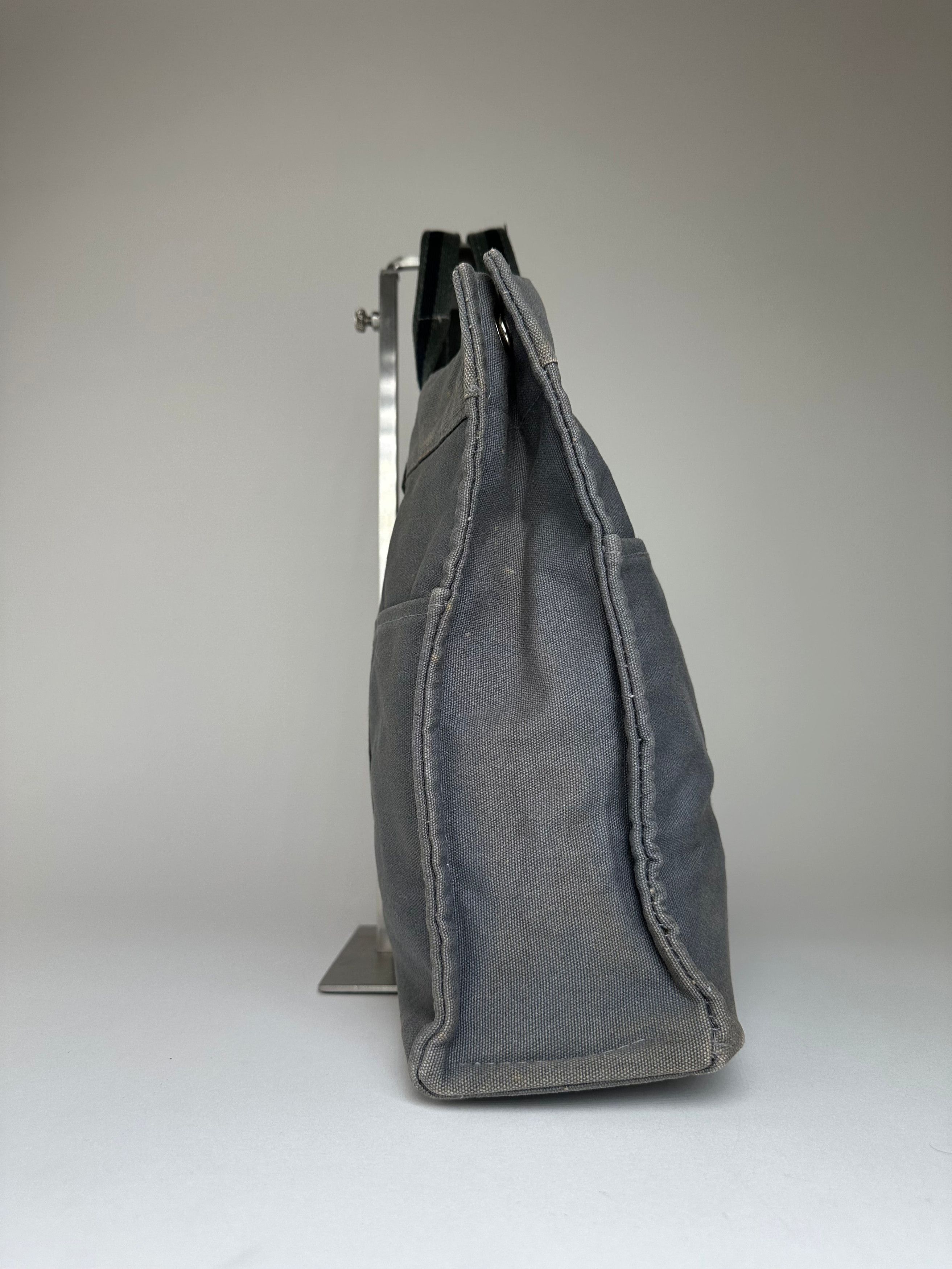 Other Vintage HERMÈS Canvas Tote Bag Grey Size ONE SIZE - 5 Thumbnail