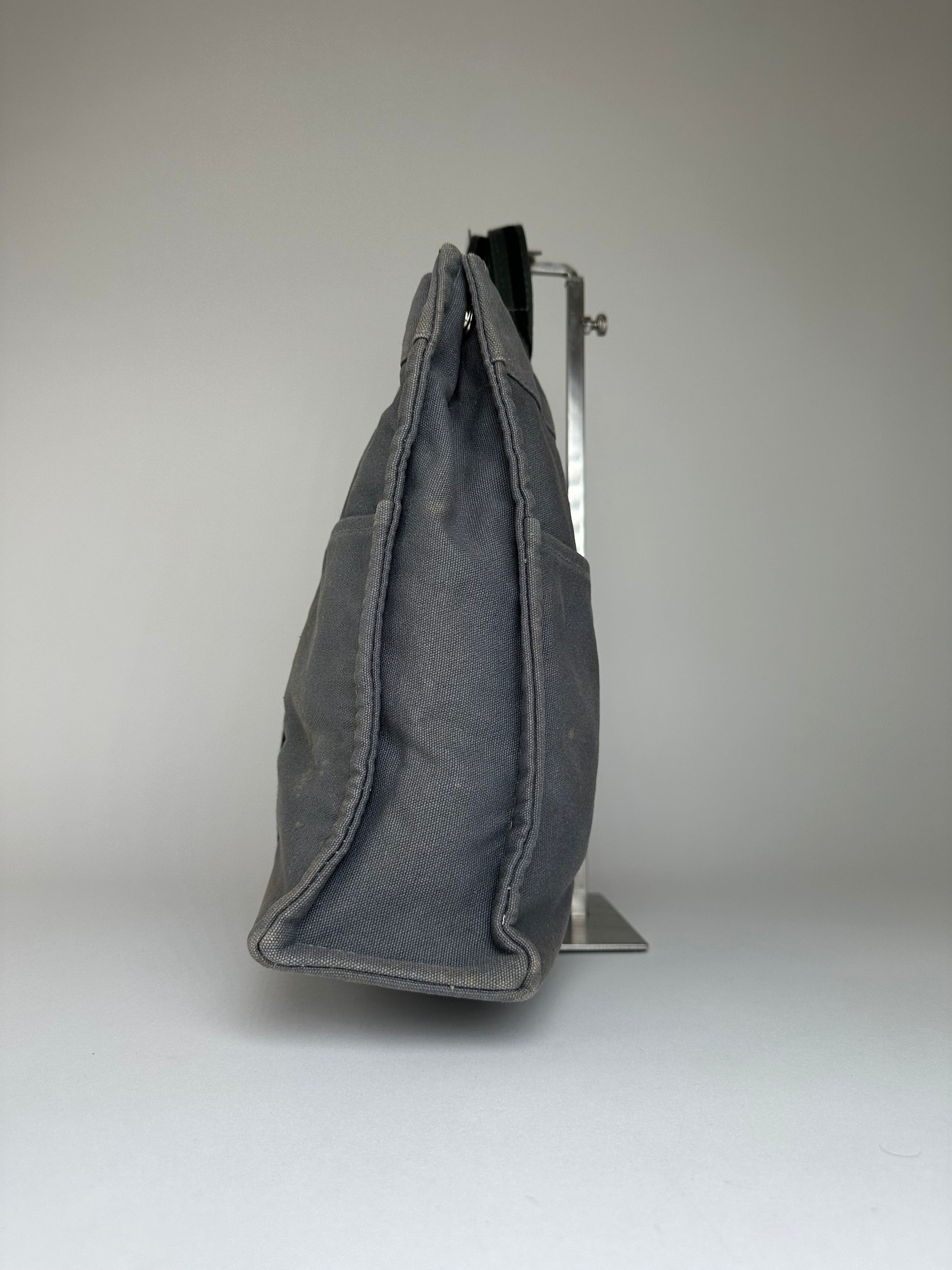 Other Vintage HERMÈS Canvas Tote Bag Grey Size ONE SIZE - 3 Thumbnail