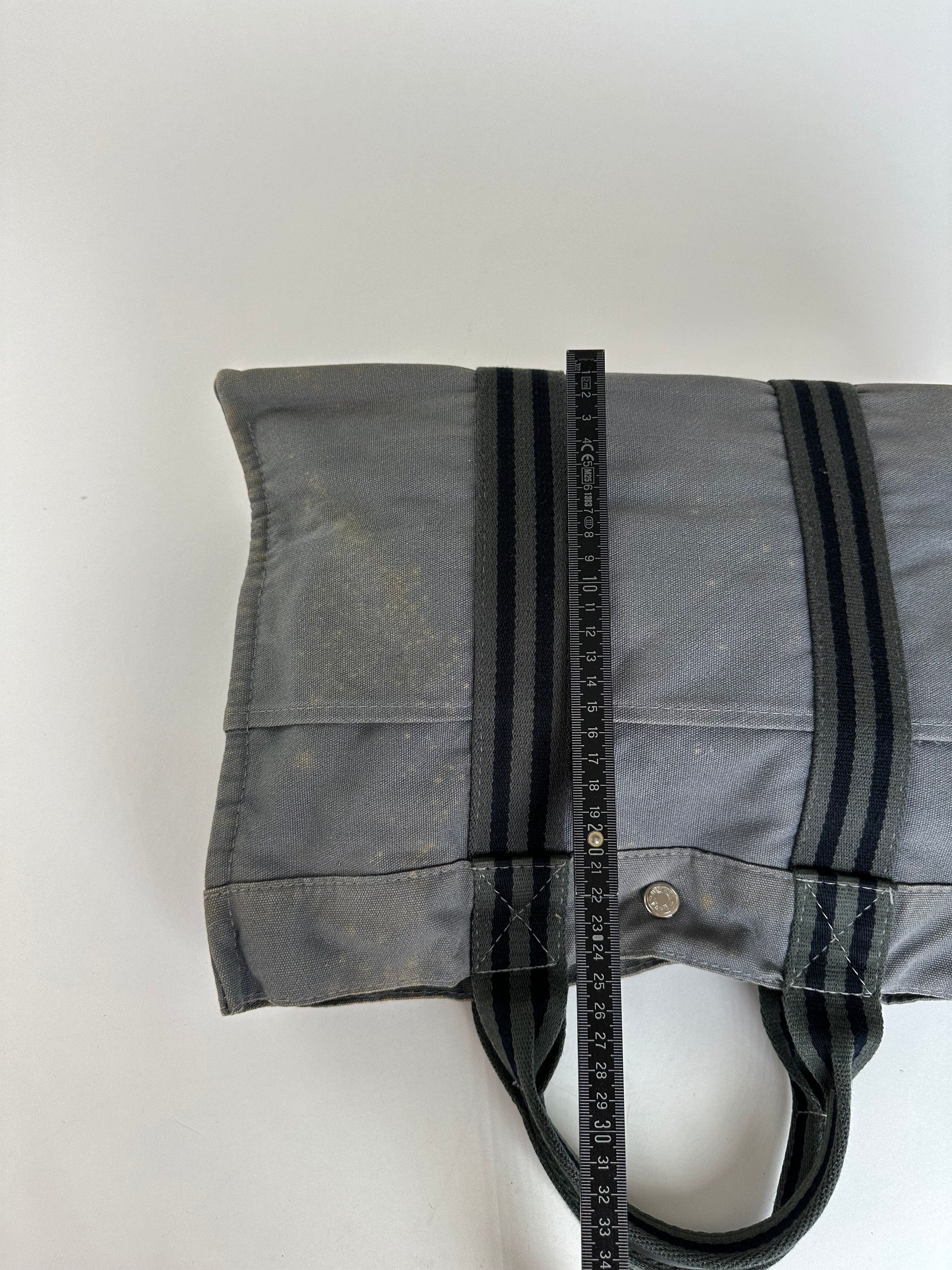 Other Vintage HERMÈS Canvas Tote Bag Grey Size ONE SIZE - 13 Thumbnail