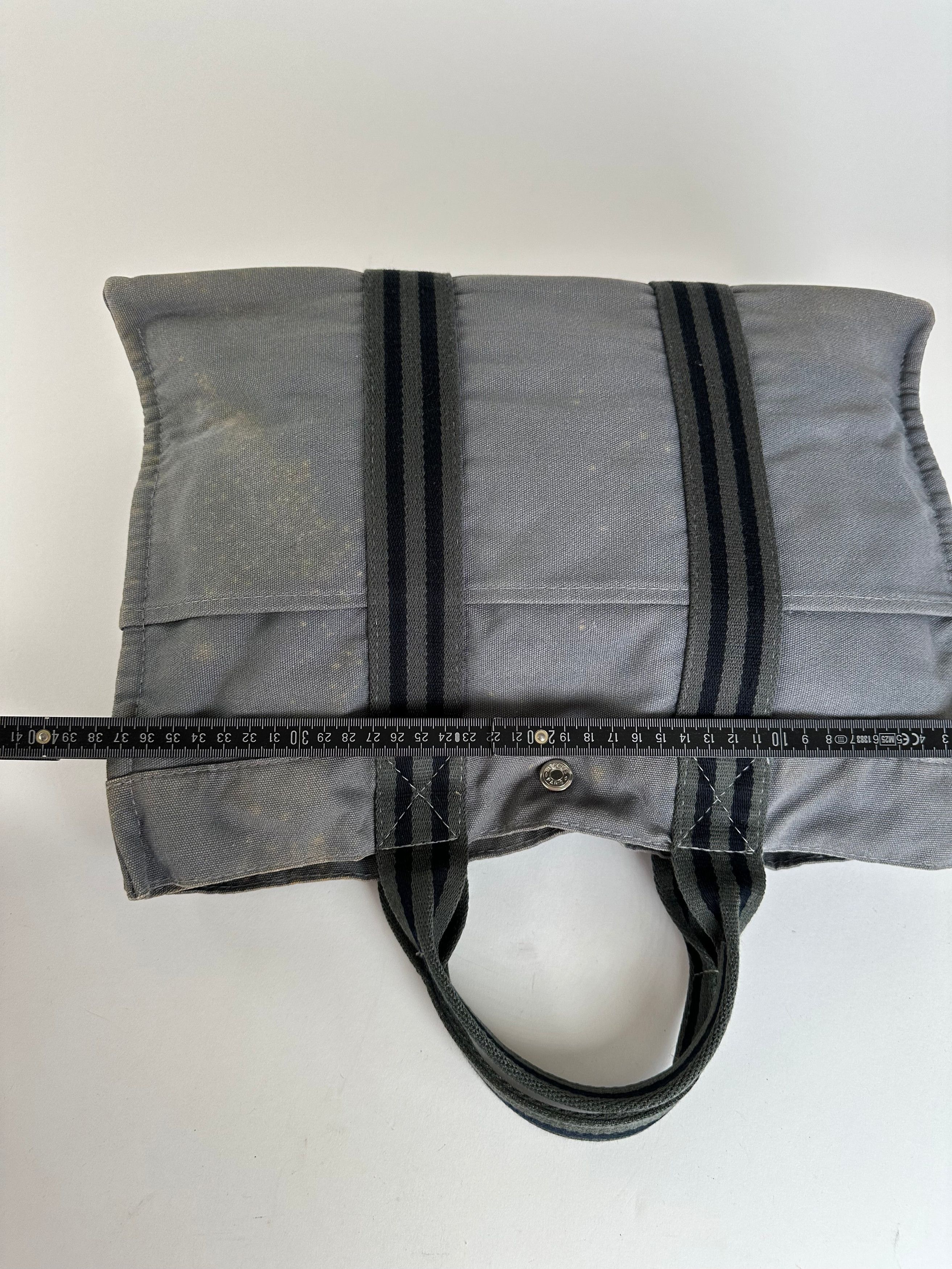 Other Vintage HERMÈS Canvas Tote Bag Grey Size ONE SIZE - 12 Thumbnail