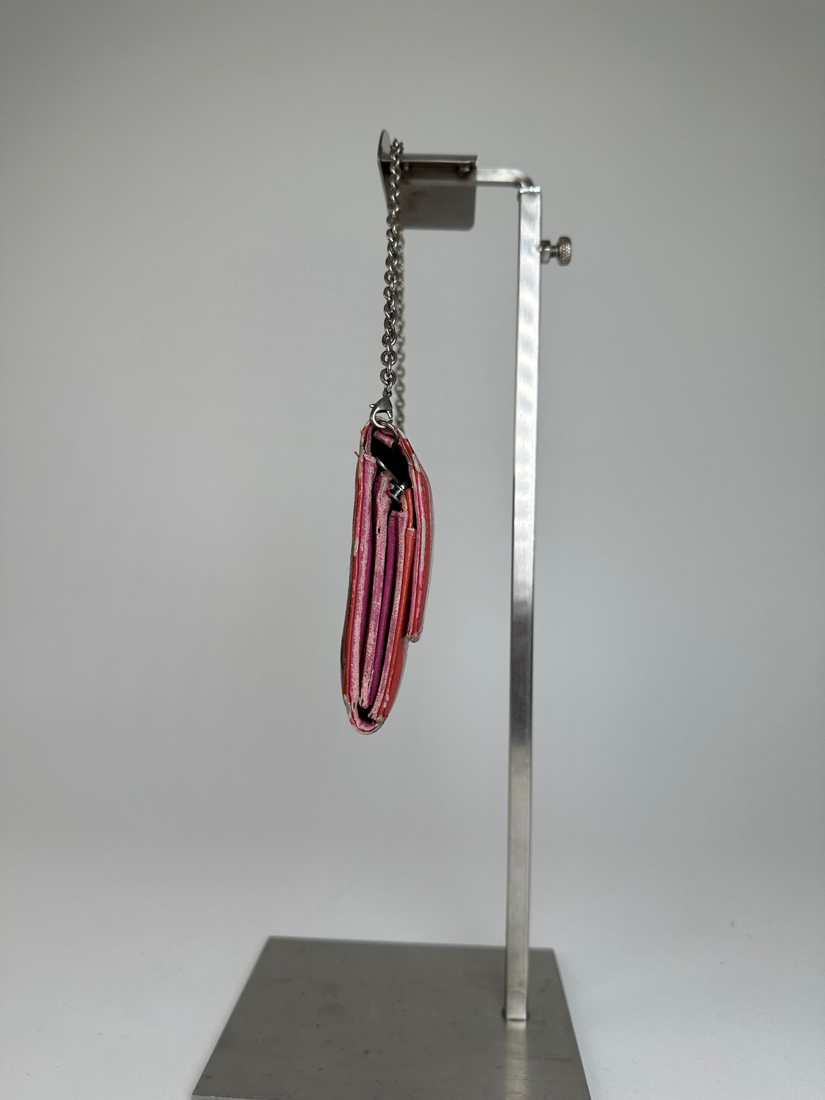 Dior Vintage issimo Monogram Patent Leather Mini Chain Bag Red Size ONE SIZE - 5 Thumbnail