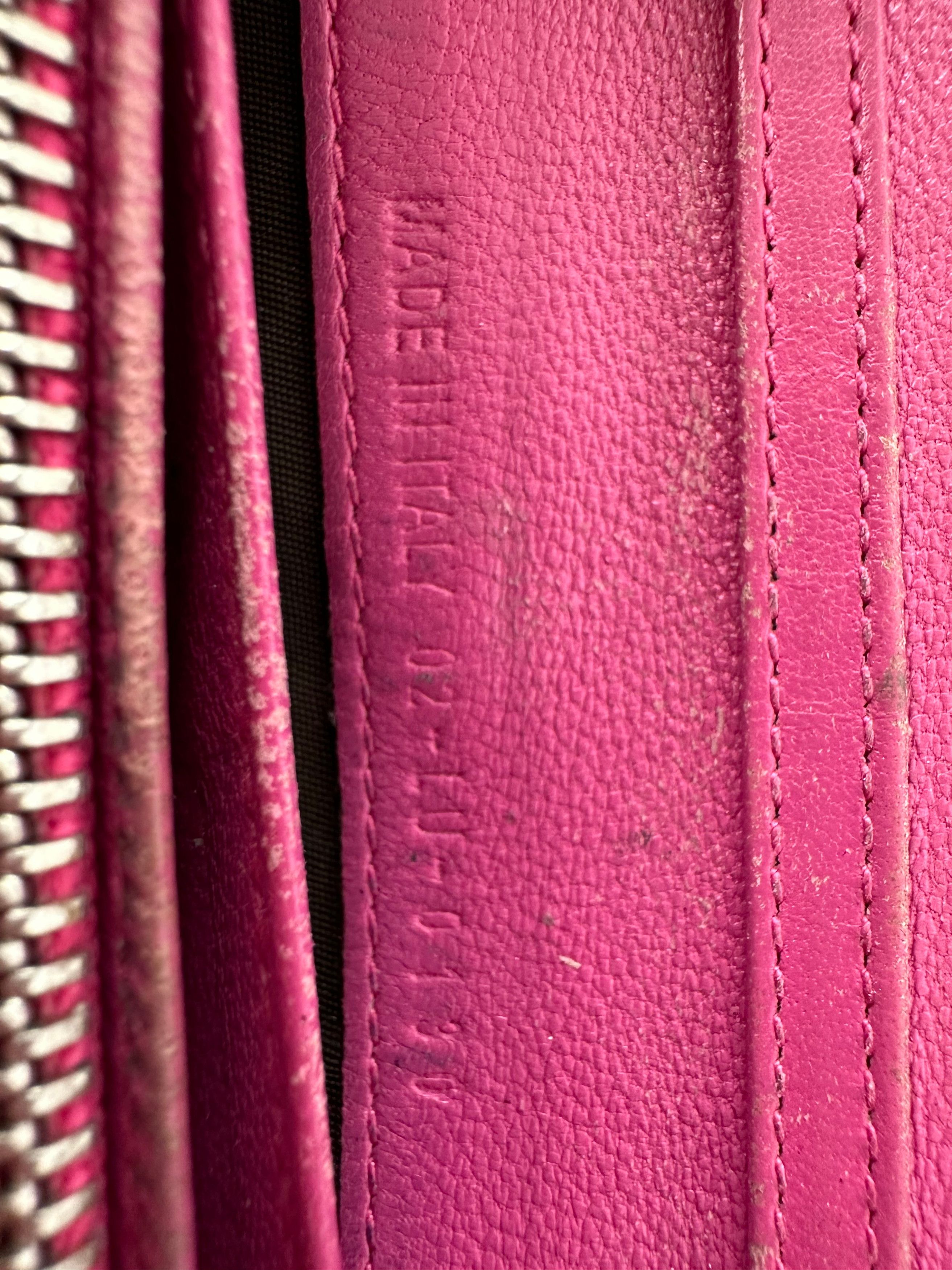 Dior Vintage issimo Monogram Patent Leather Mini Chain Bag Red Size ONE SIZE - 9 Thumbnail
