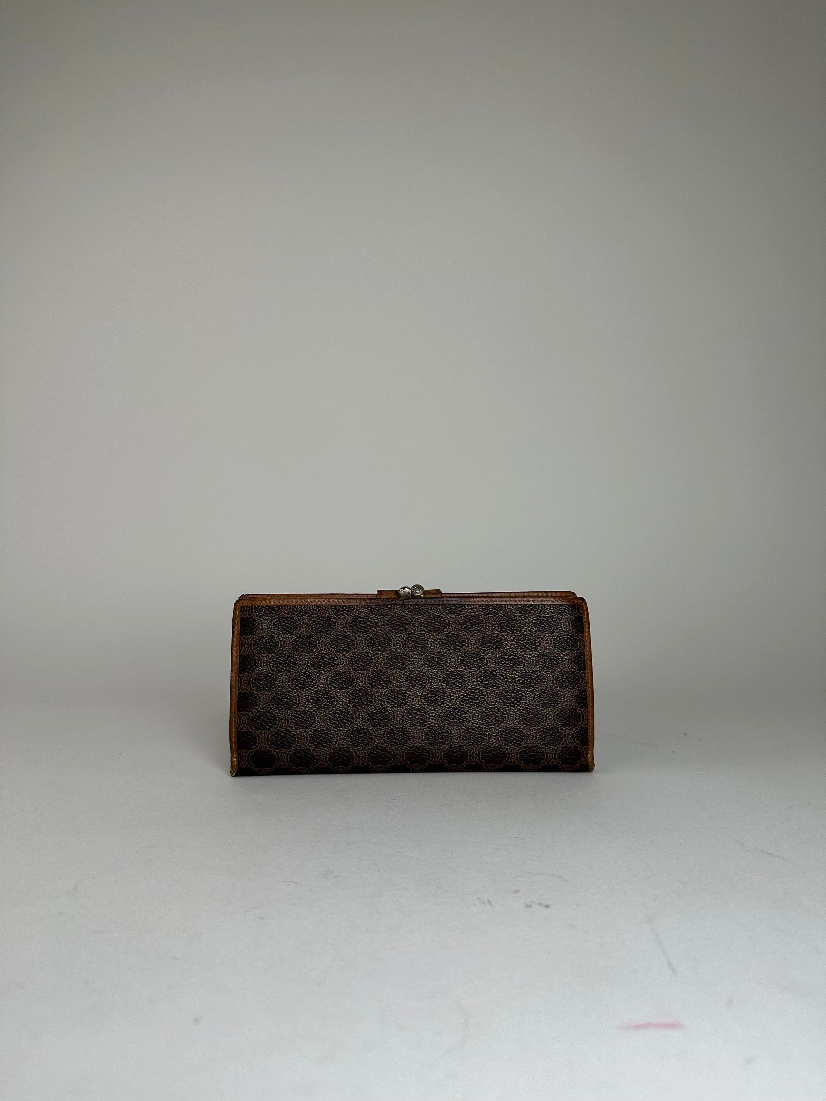 Celine Vintage Paris Macadam Triomphe Monogram Coated Canvas Long W Size ONE SIZE - 12 Thumbnail