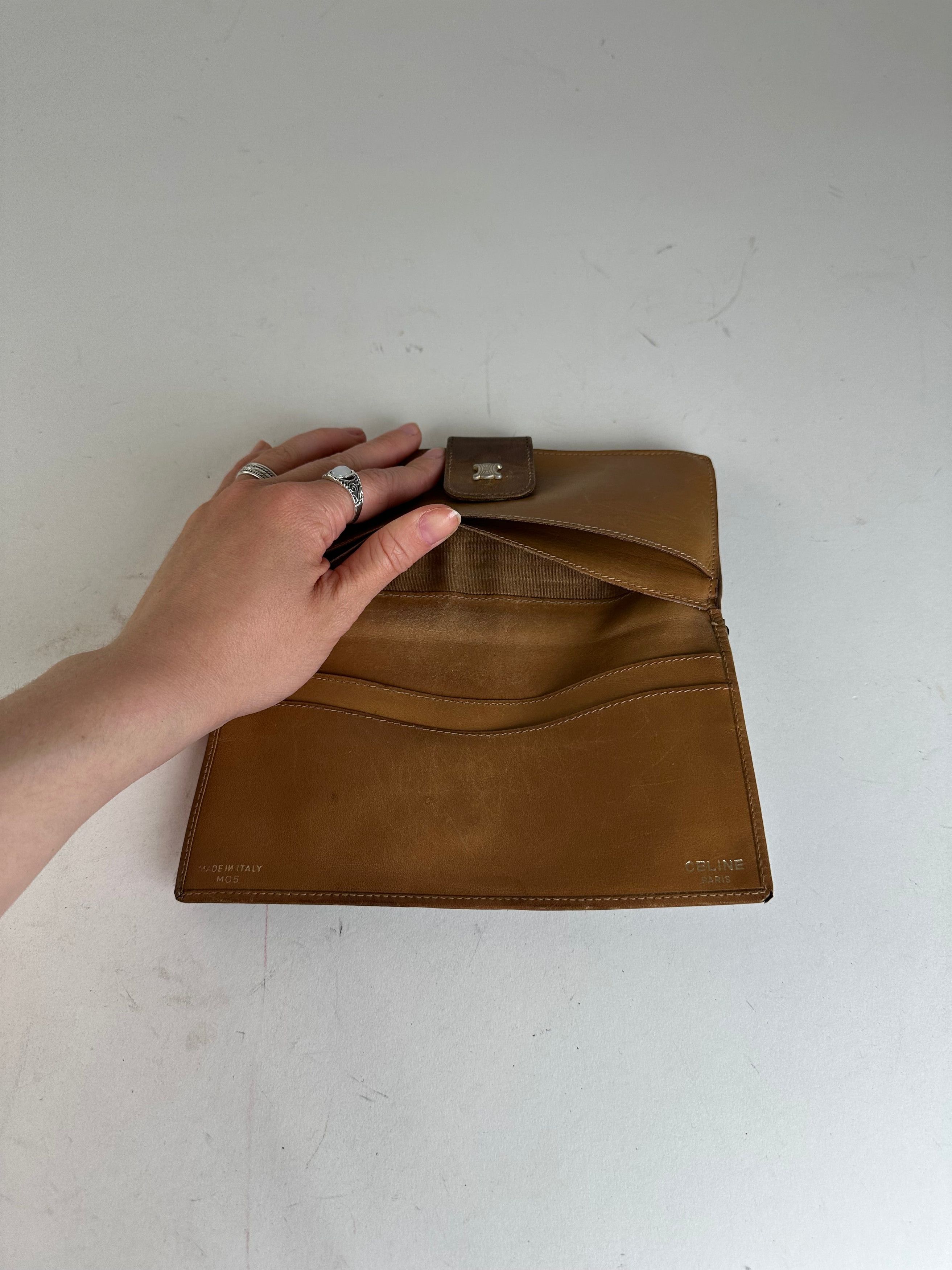 Celine Vintage Paris Macadam Triomphe Monogram Coated Canvas Long W Size ONE SIZE - 6 Thumbnail