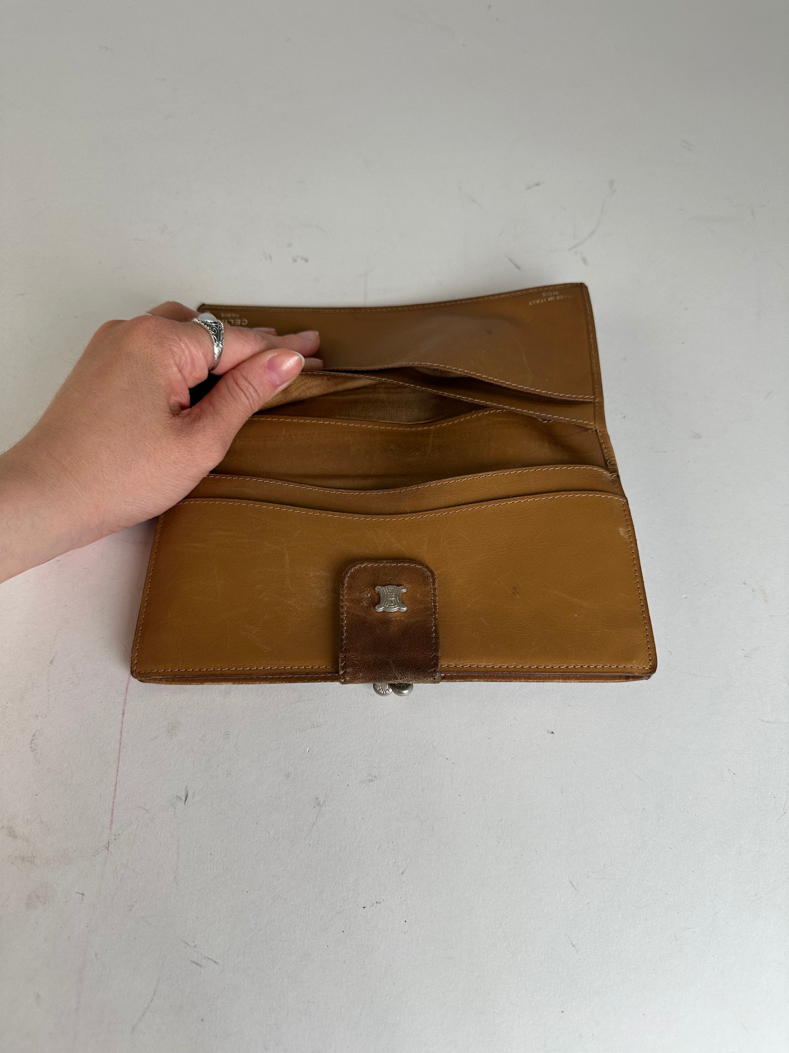 Celine Vintage Paris Macadam Triomphe Monogram Coated Canvas Long W Size ONE SIZE - 7 Thumbnail