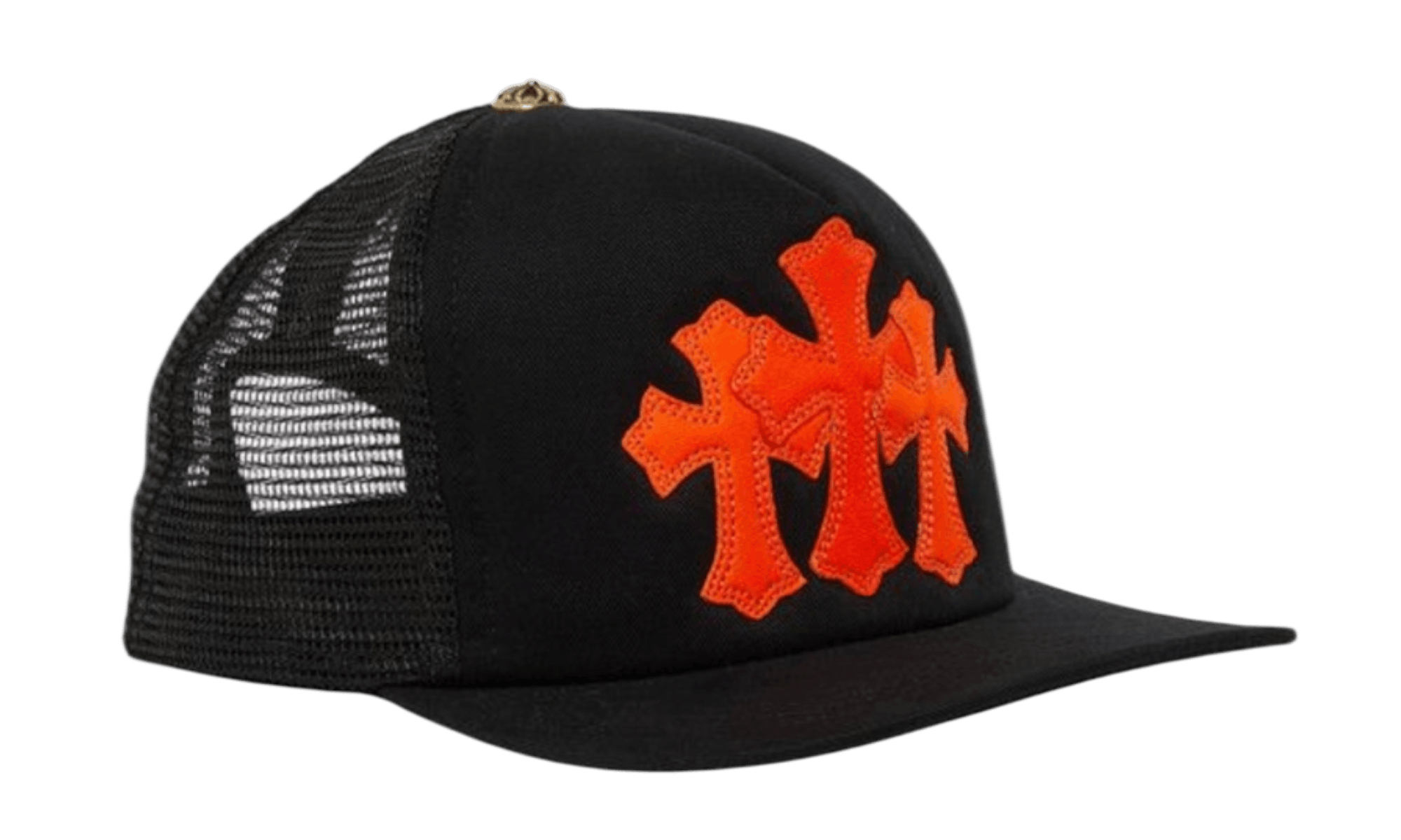 Chrome Hearts St. Barth's Cemetery Exclusive Trucker Hat Black/Orange Size ONE SIZE - 2 Thumbnail