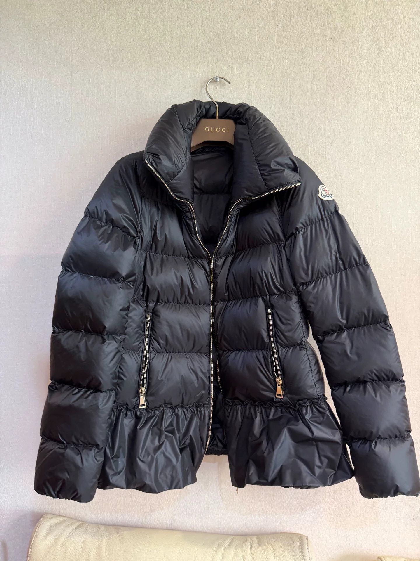 Moncler Moncler Ruffled Quilted Puffer Coat Size 00 Size XXS / US 00 / IT 34 - 2 Thumbnail