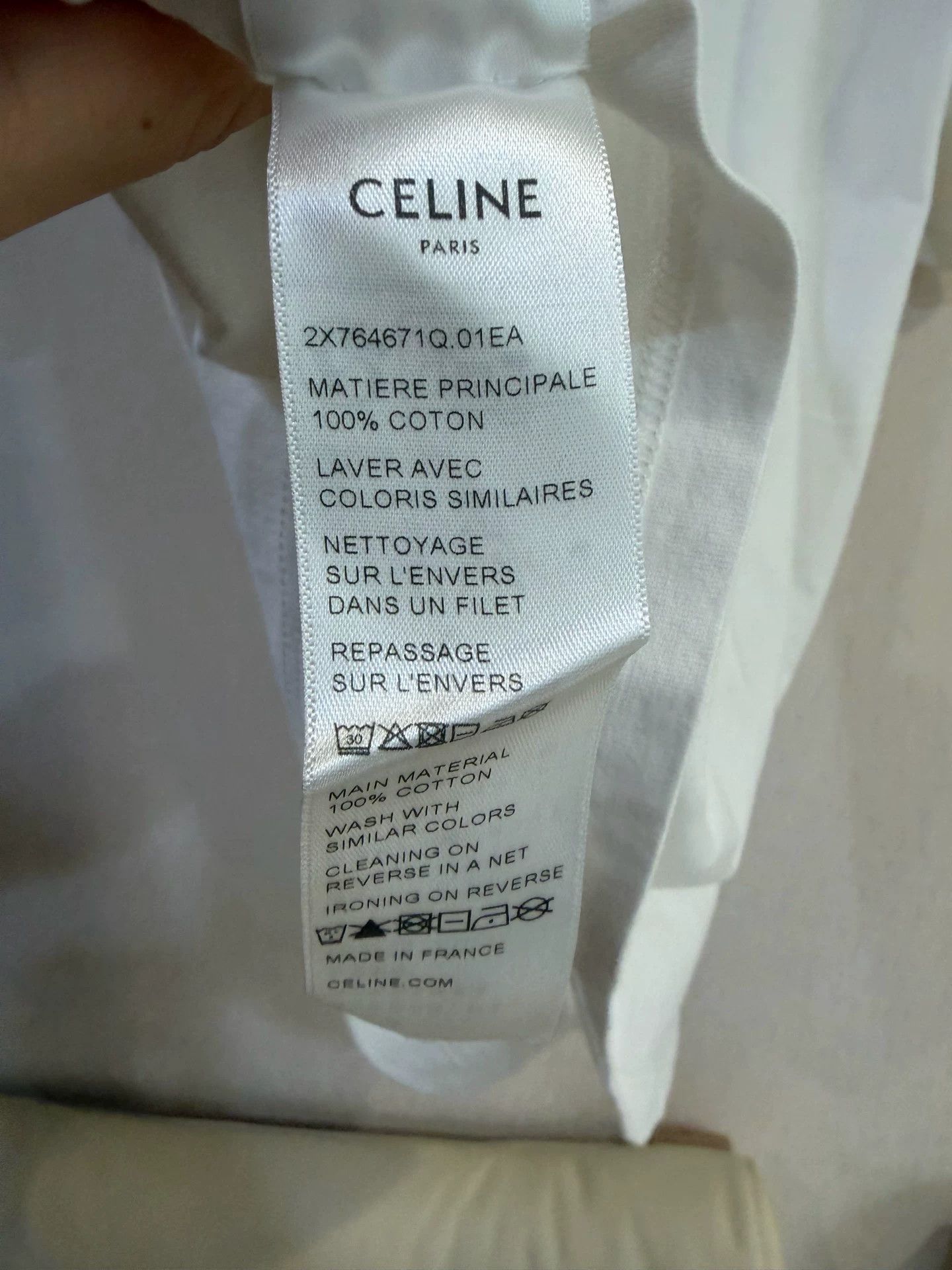 Celine Celine Logo Print Cotton T-Shirt XXS Size XXS / US 00 / IT 34 - 6 Thumbnail