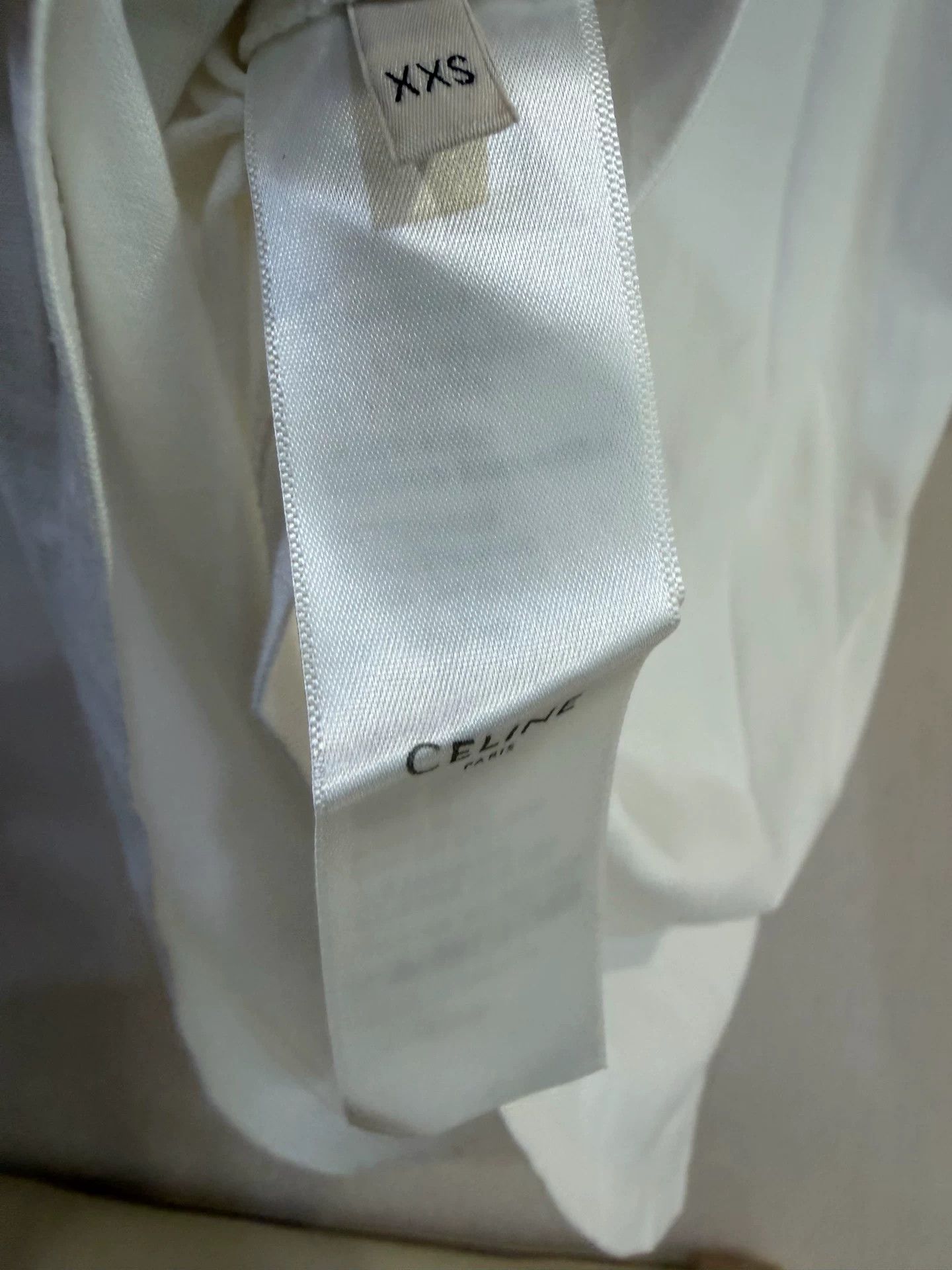 Celine Celine Logo Print Cotton T-Shirt XXS Size XXS / US 00 / IT 34 - 5 Thumbnail