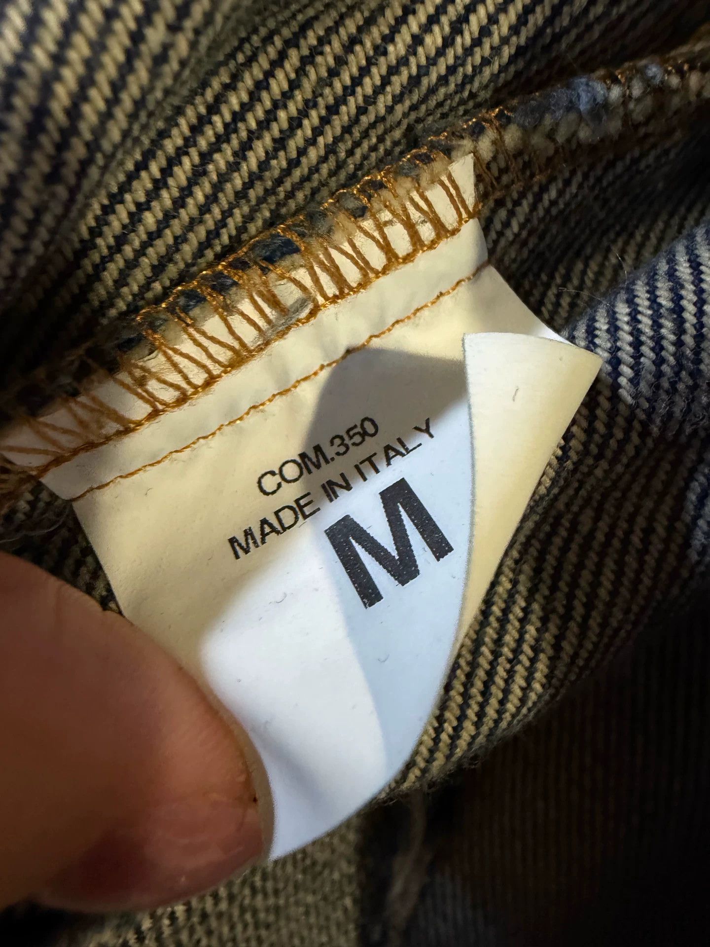Off-White Off-White Diagonal Back Logo Denim Jacket Size M Size US M / EU 48-50 / 2 - 5 Thumbnail