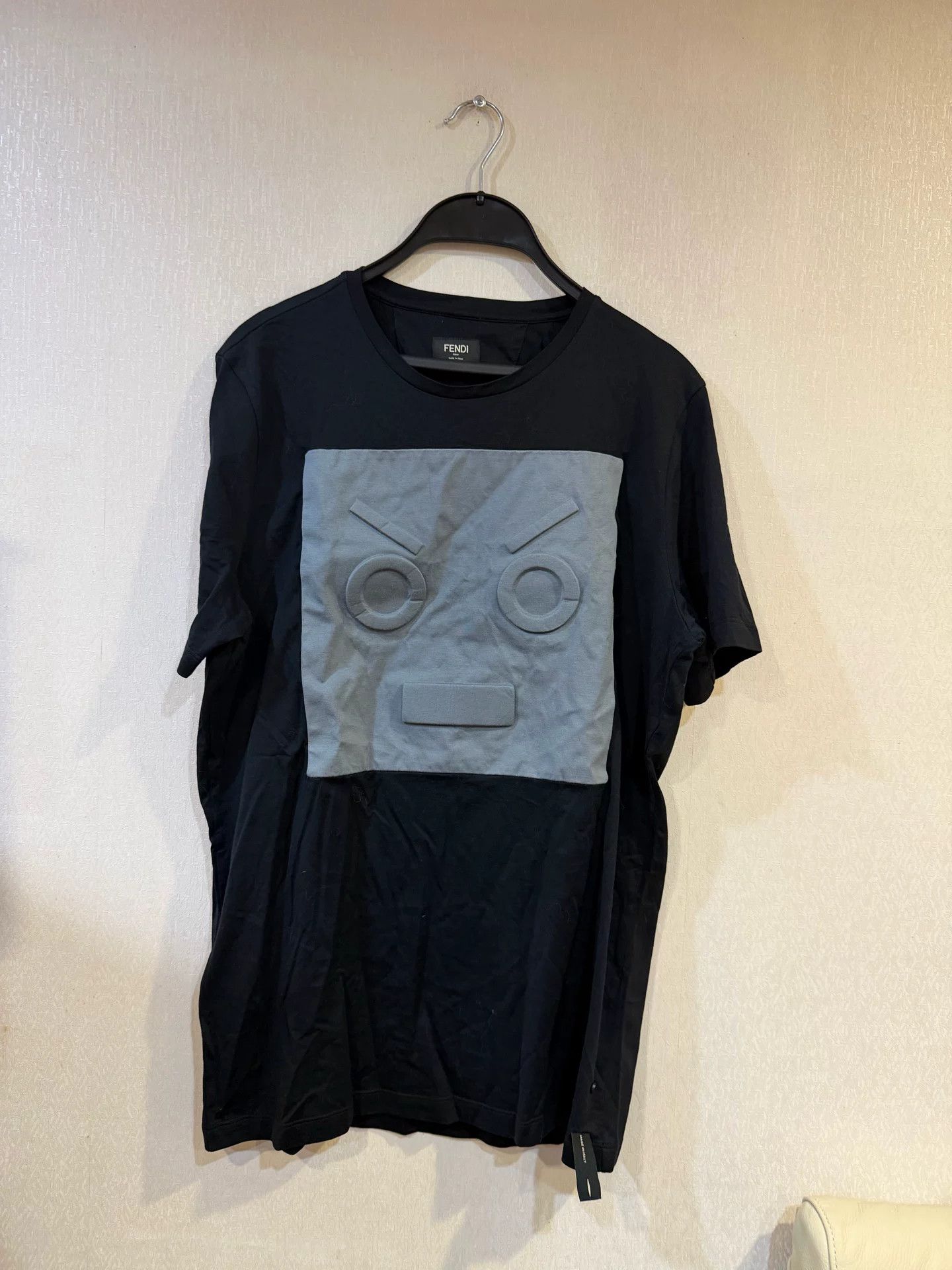 Fendi Fendi Embossed Monster Face T-Shirt Size 50 Size US M / EU 48-50 / 2 - 2 Thumbnail