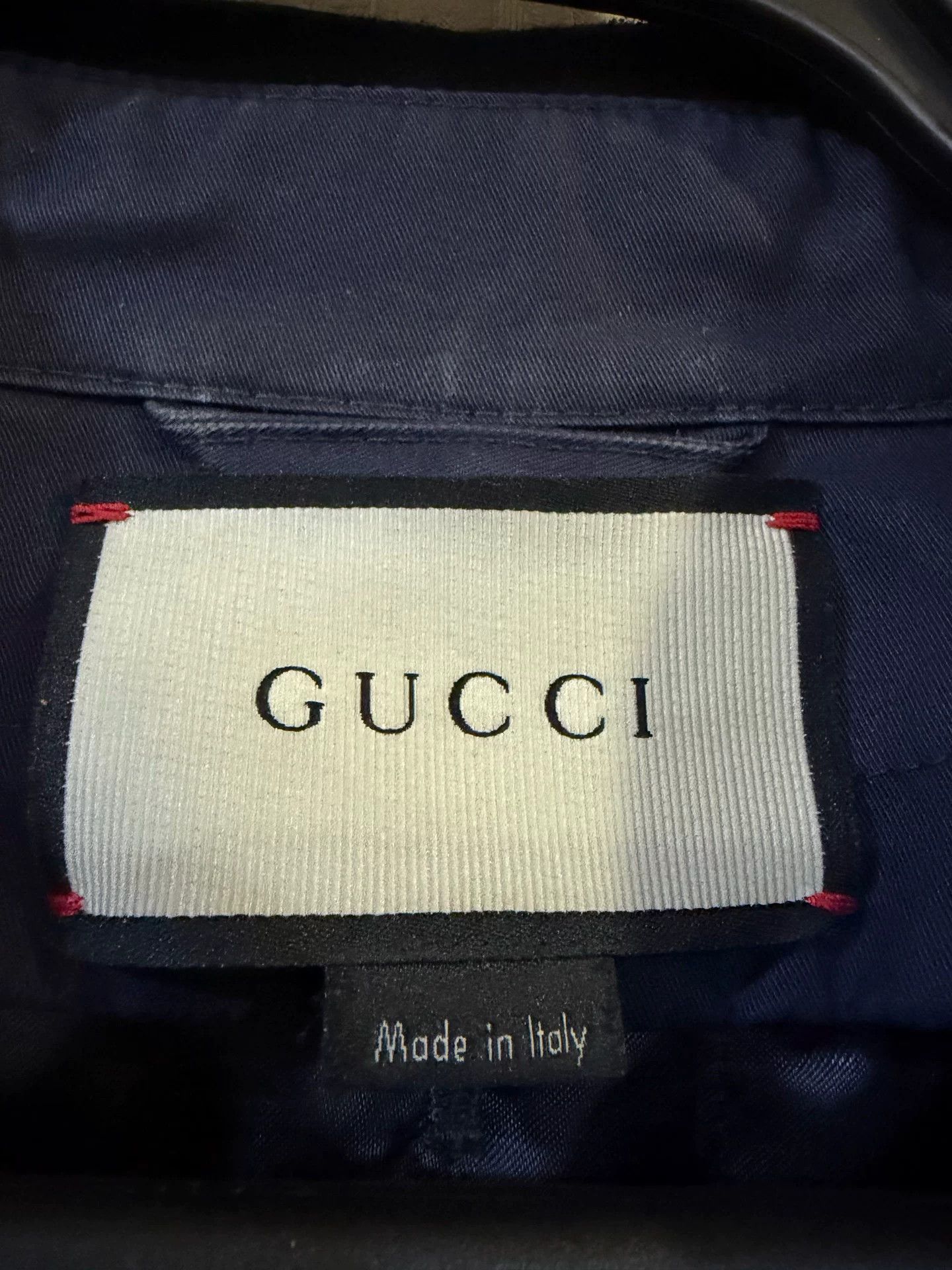 Gucci Gucci Navy Four-Pocket Field Jacket Size M Size US M / EU 48-50 / 2 - 4 Thumbnail