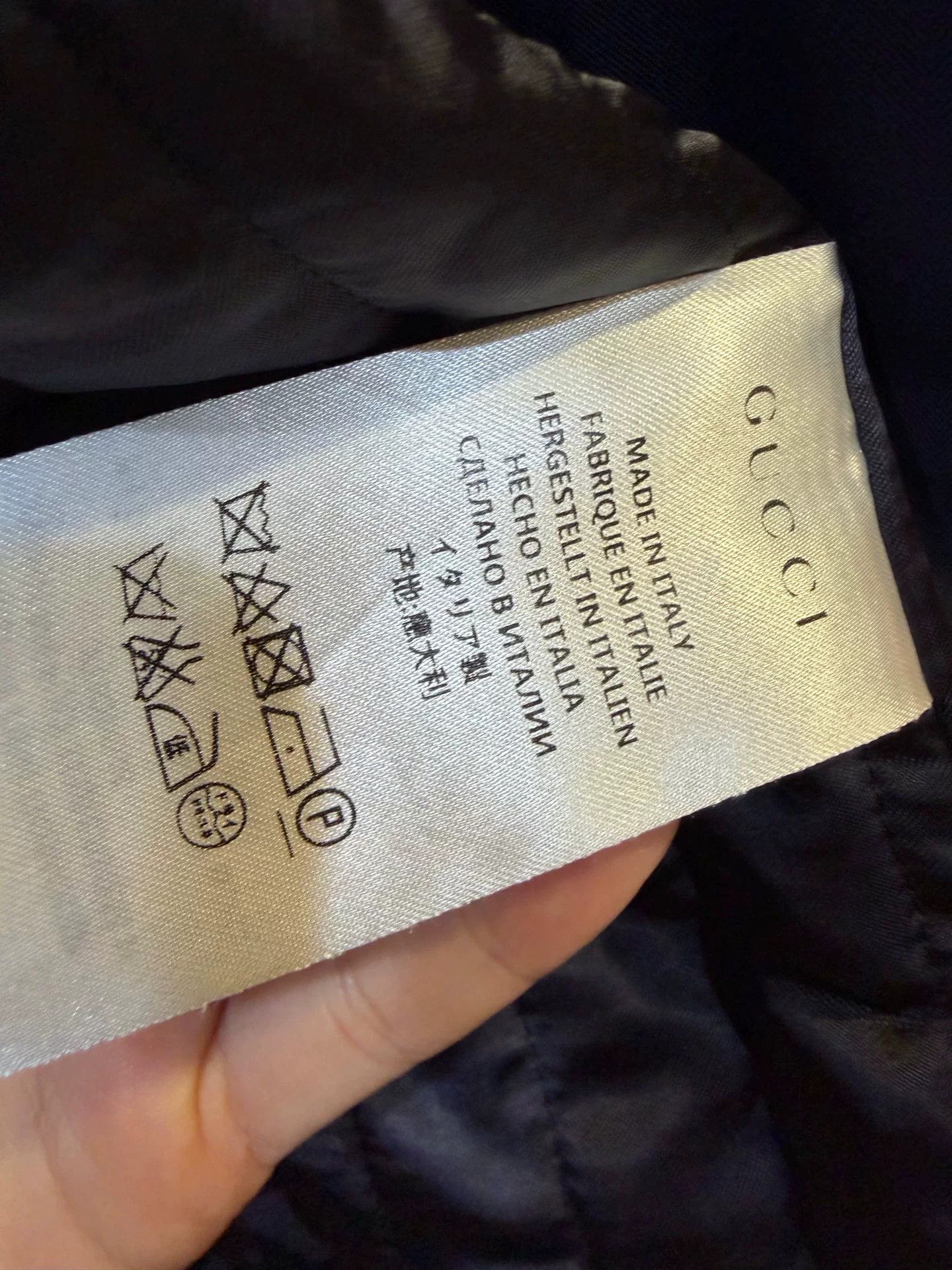 Gucci Gucci Navy Four-Pocket Field Jacket Size M Size US M / EU 48-50 / 2 - 5 Thumbnail