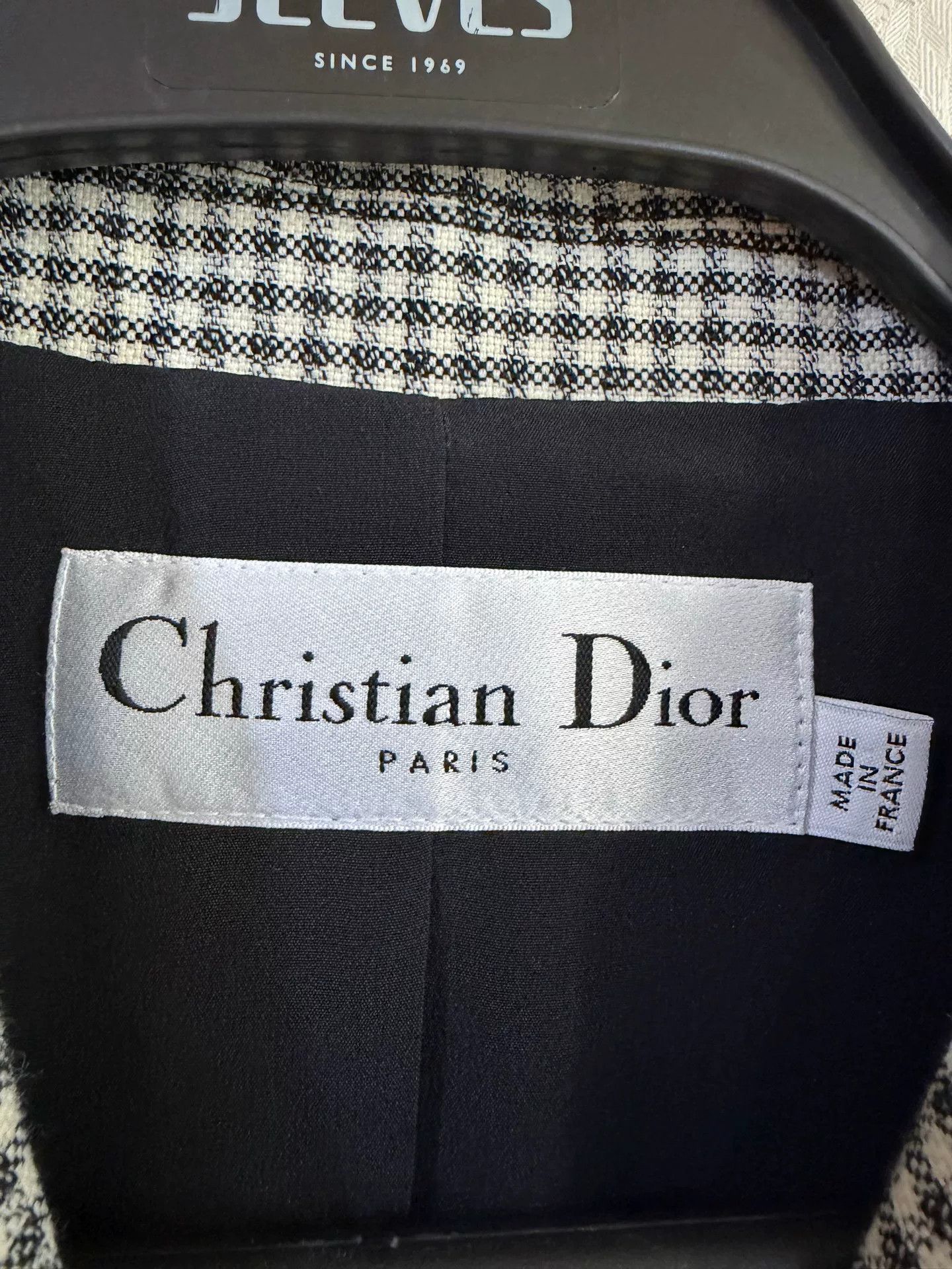 Dior Dior Houndstooth Virgin Wool Blazer FR 36 Size XS / US 0-2 / IT 36-38 - 4 Thumbnail