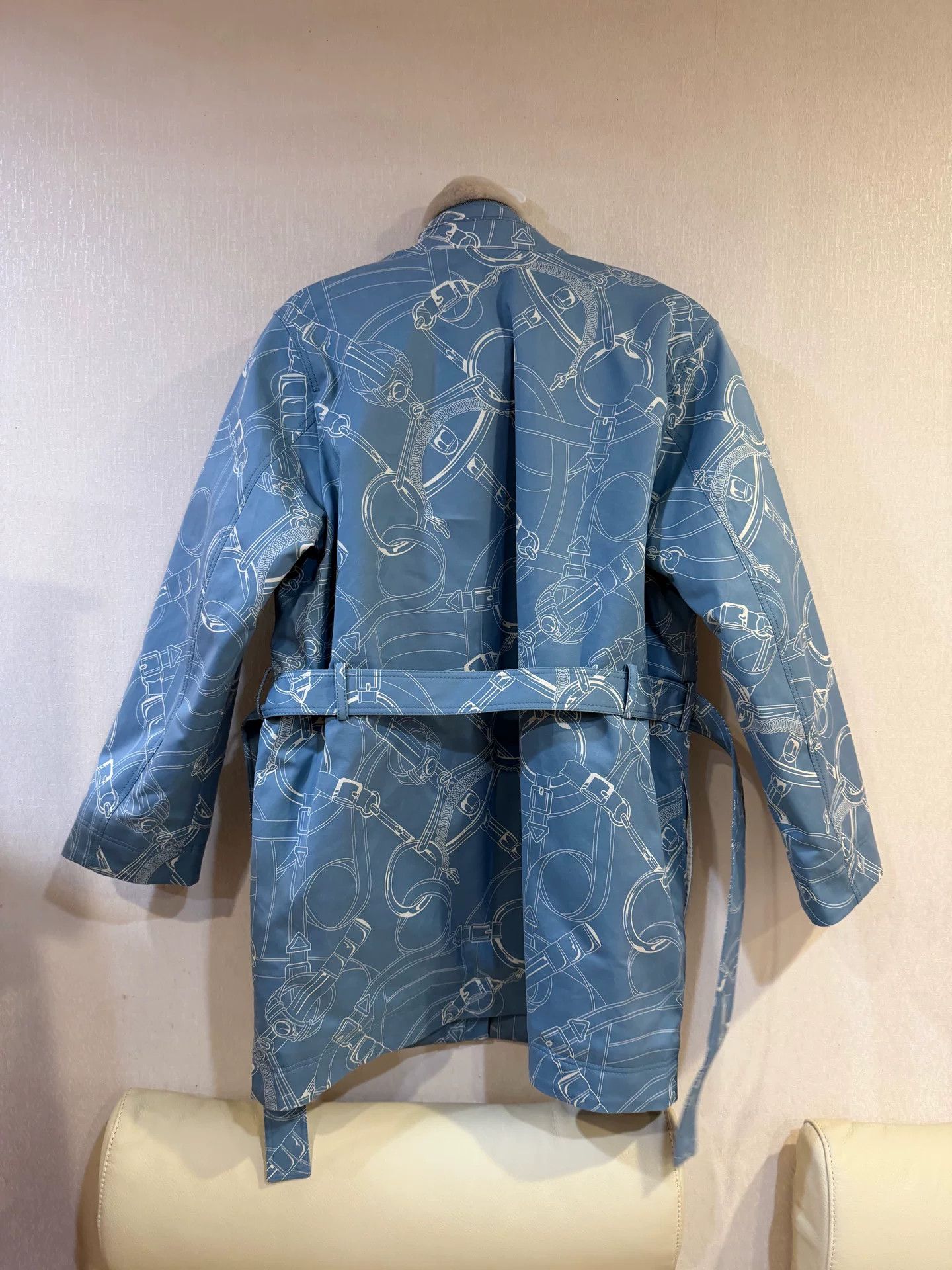 Hermes Hermes Printed Fur Collar Jacket FR 34 Size XS / US 0-2 / IT 36-38 - 3 Thumbnail