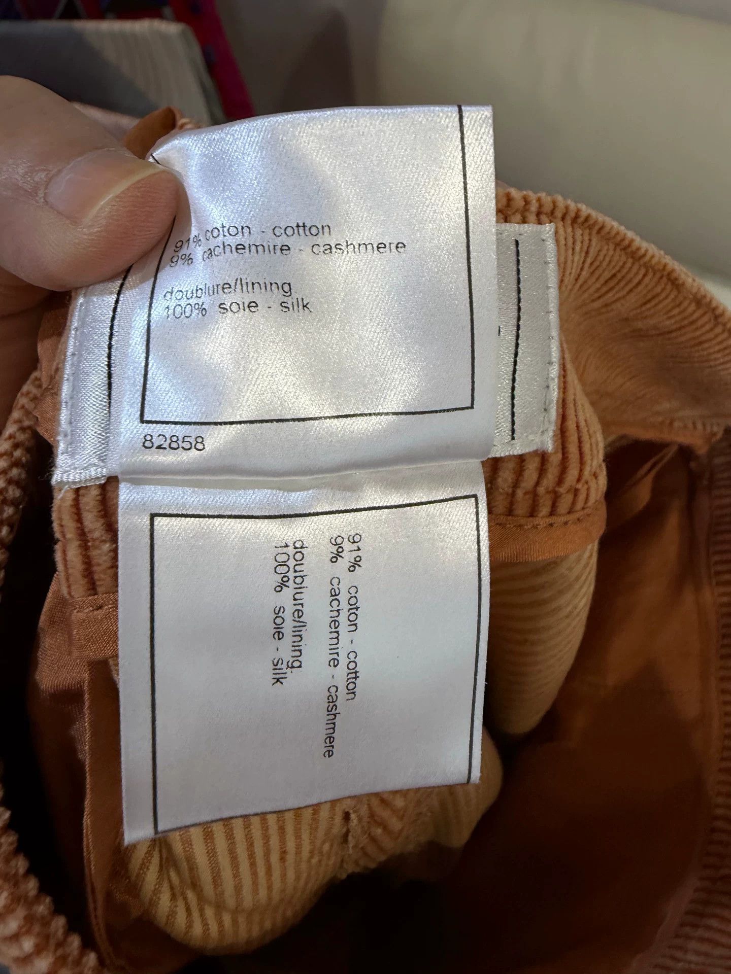 Chanel Chanel Corduroy Cotton Cashmere Pants 34 Size 25" / US 0 / IT 36 - 5 Thumbnail