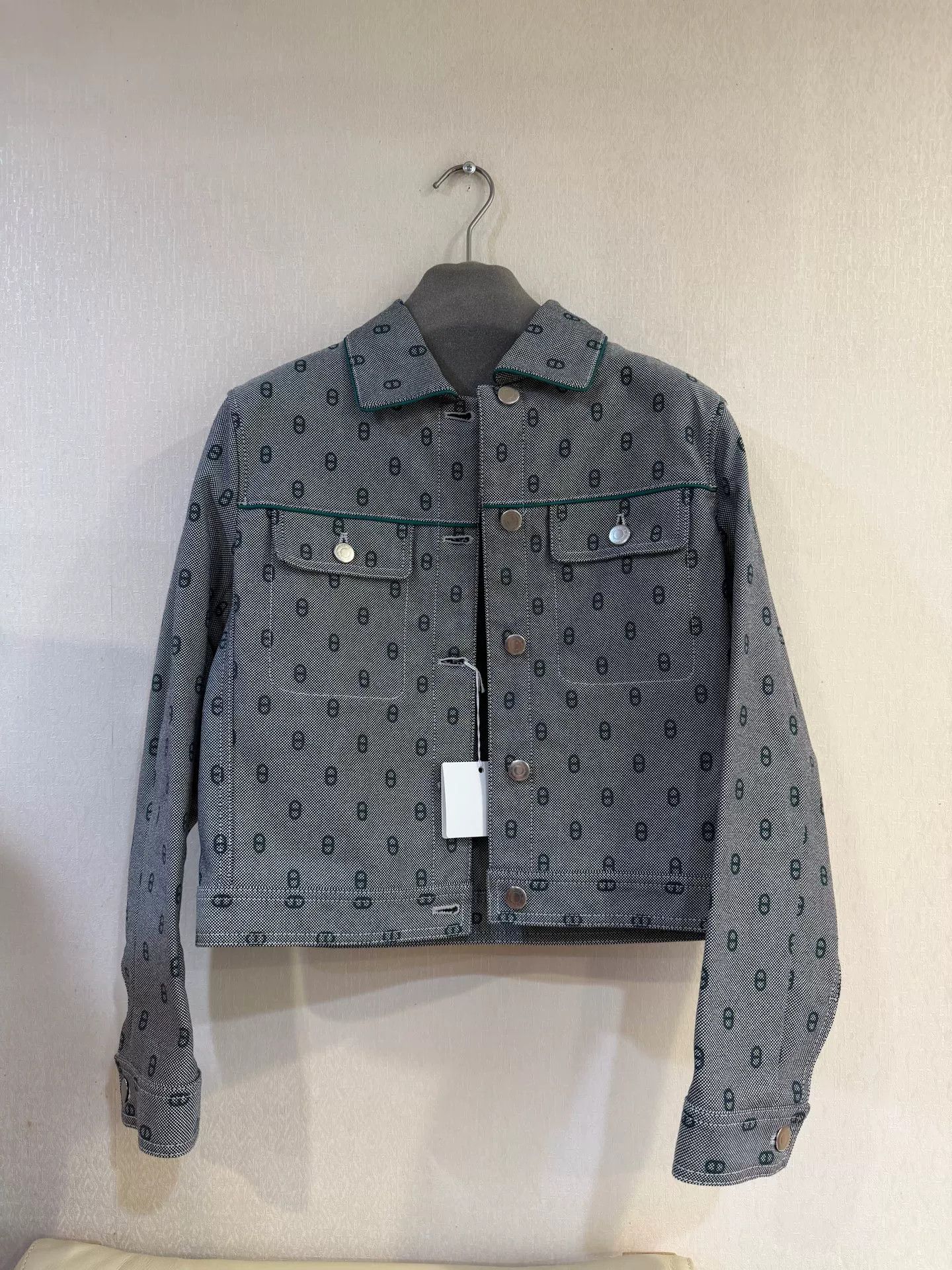 Hermes Hermes Chaine d'Ancre Print Denim Jacket 36 Size XS / US 0-2 / IT 36-38 - 2 Thumbnail