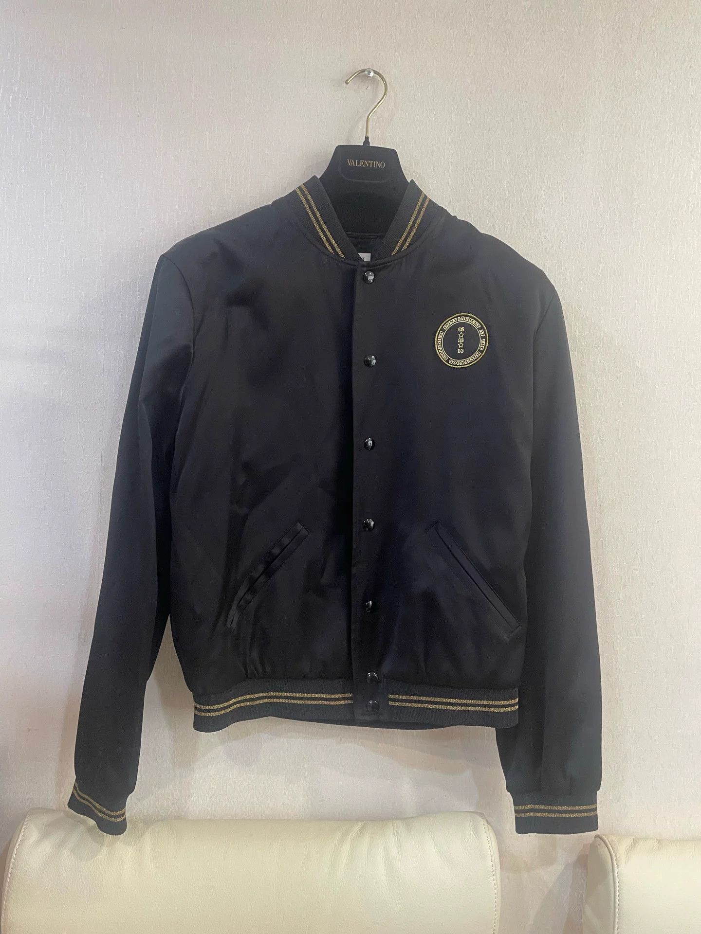 Saint Laurent Paris Saint Laurent Star Palladium Varsity Jacket 50 Size US M / EU 48-50 / 2 - 2 Thumbnail