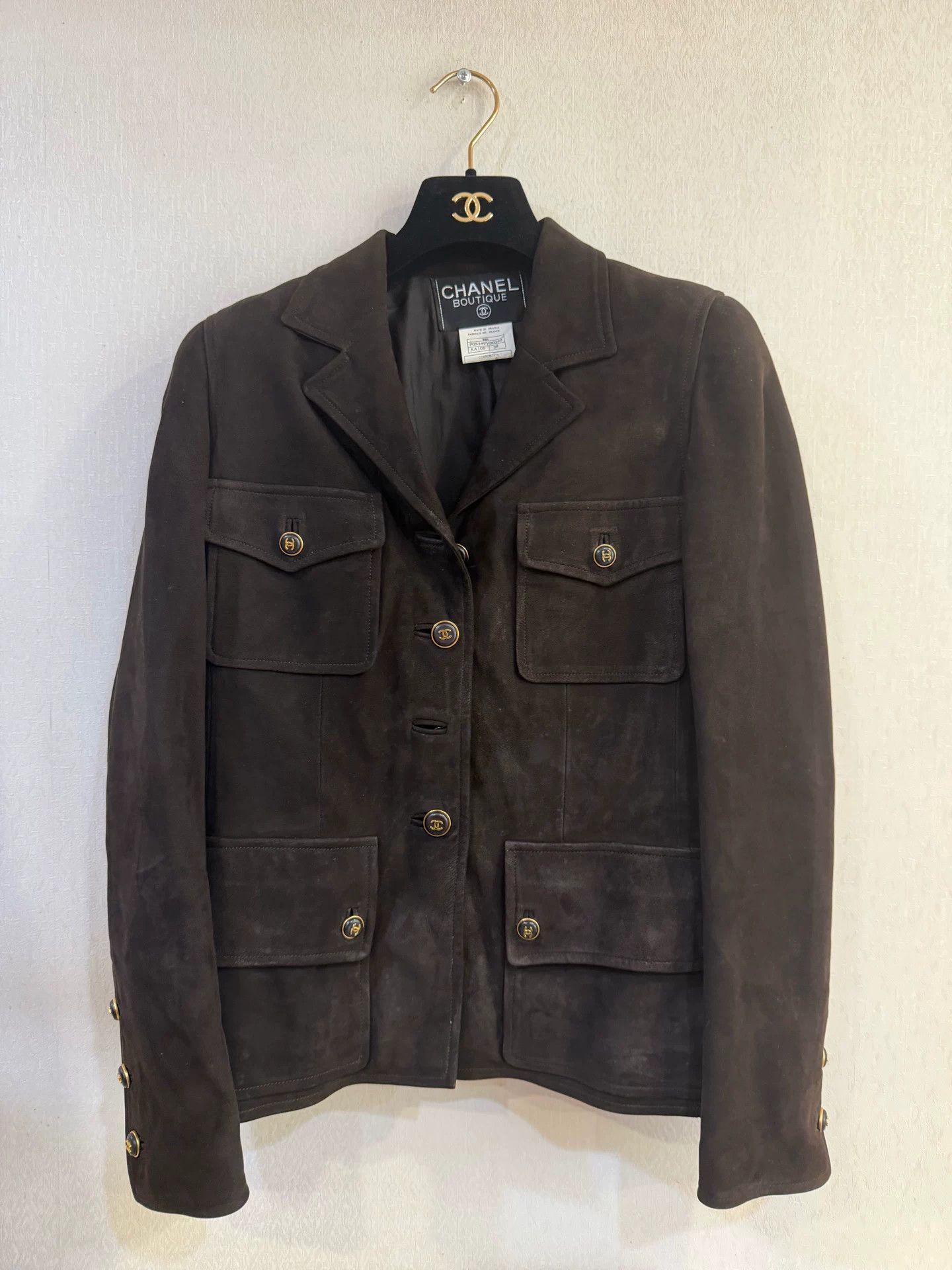 Chanel Chanel Vintage Suede Lambskin Jacket FR 38 Size S / US 4 / IT 40 - 2 Thumbnail
