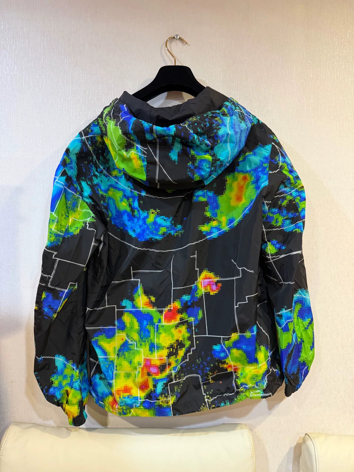 Prada Prada Radar Print Hooded Windbreaker Jacket Size S Size US S / EU 44-46 / 1 - 3 Thumbnail
