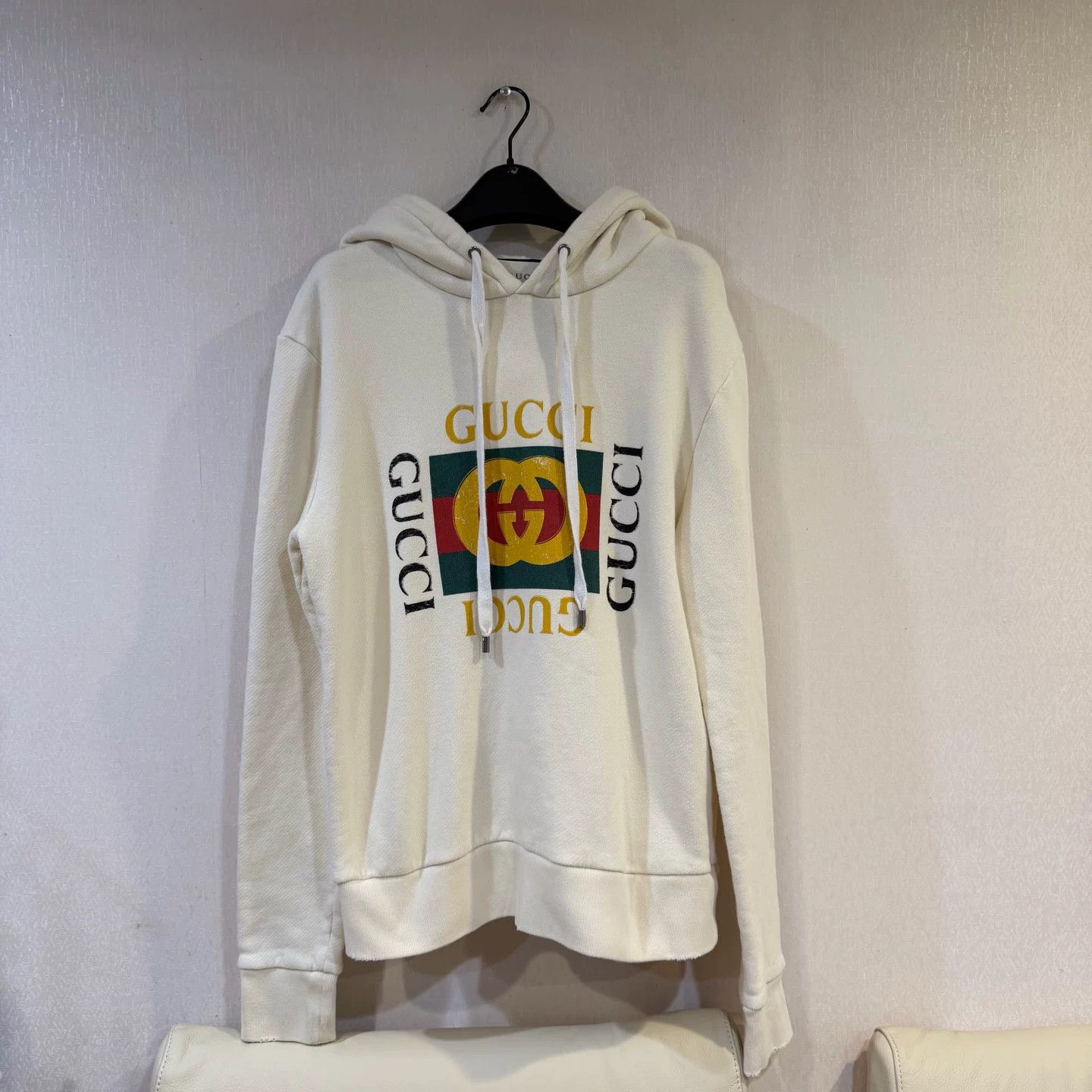 Gucci Gucci Distressed Double G Logo Hoodie XS Size US XS / EU 42 / 0 - 2 Thumbnail
