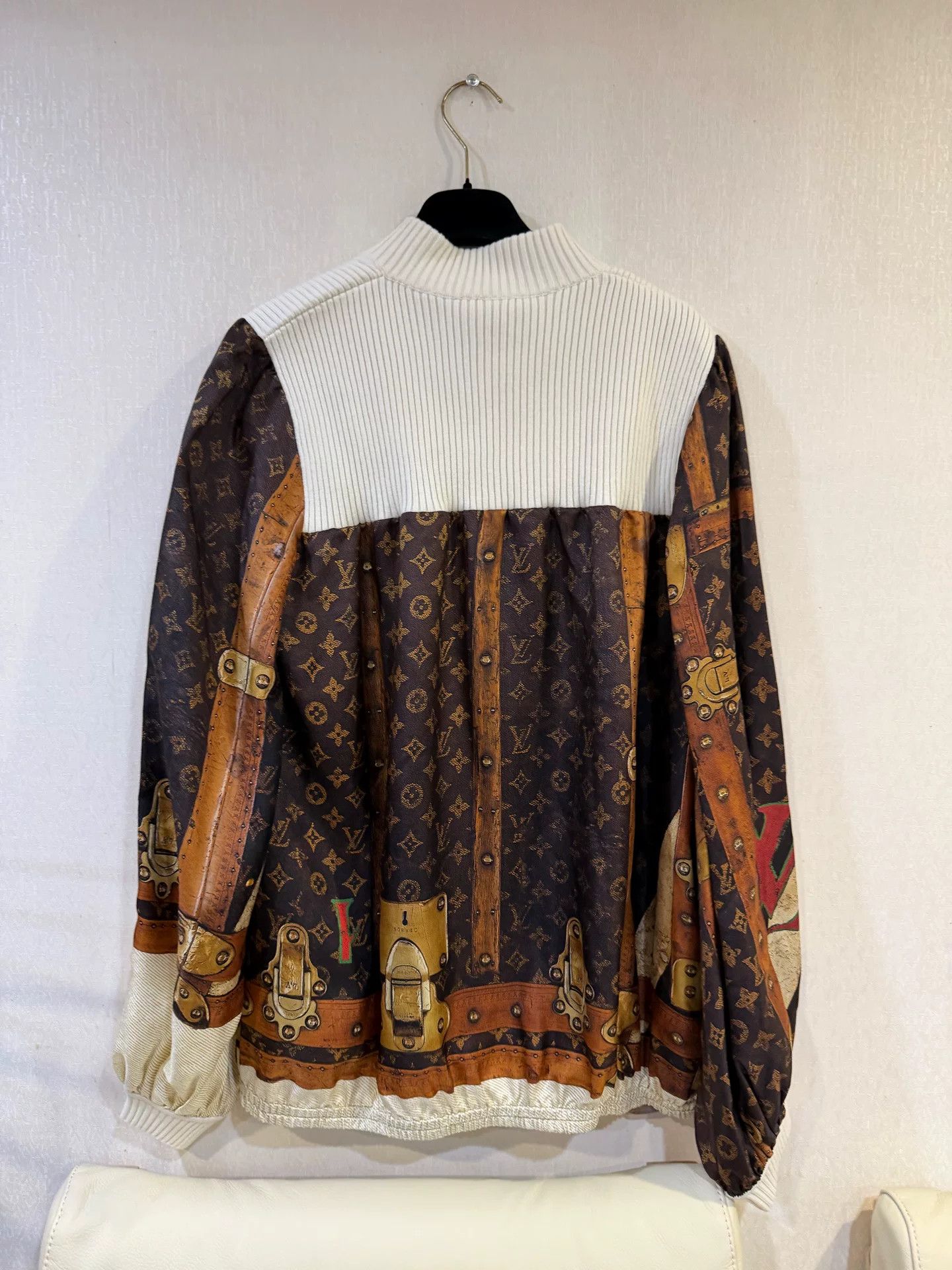 Louis Vuitton Louis Vuitton Silk Monogram Wool Knit Jacket L Size L / US 10 / IT 46 - 3 Thumbnail