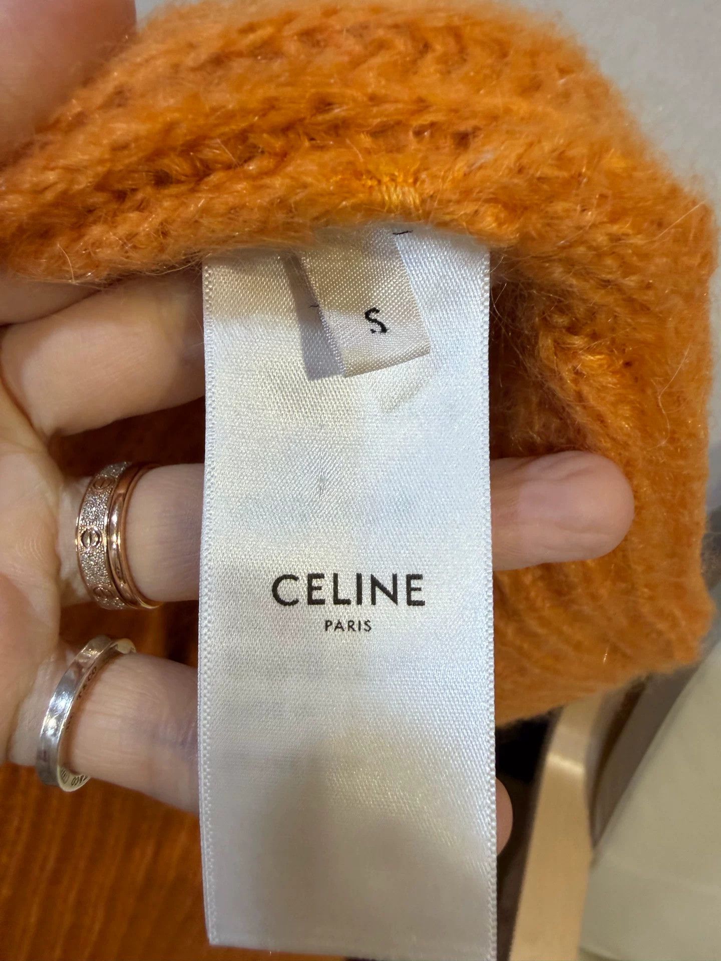 Celine Celine Orange Mohair Silk Sweater S Size S / US 4 / IT 40 - 5 Thumbnail