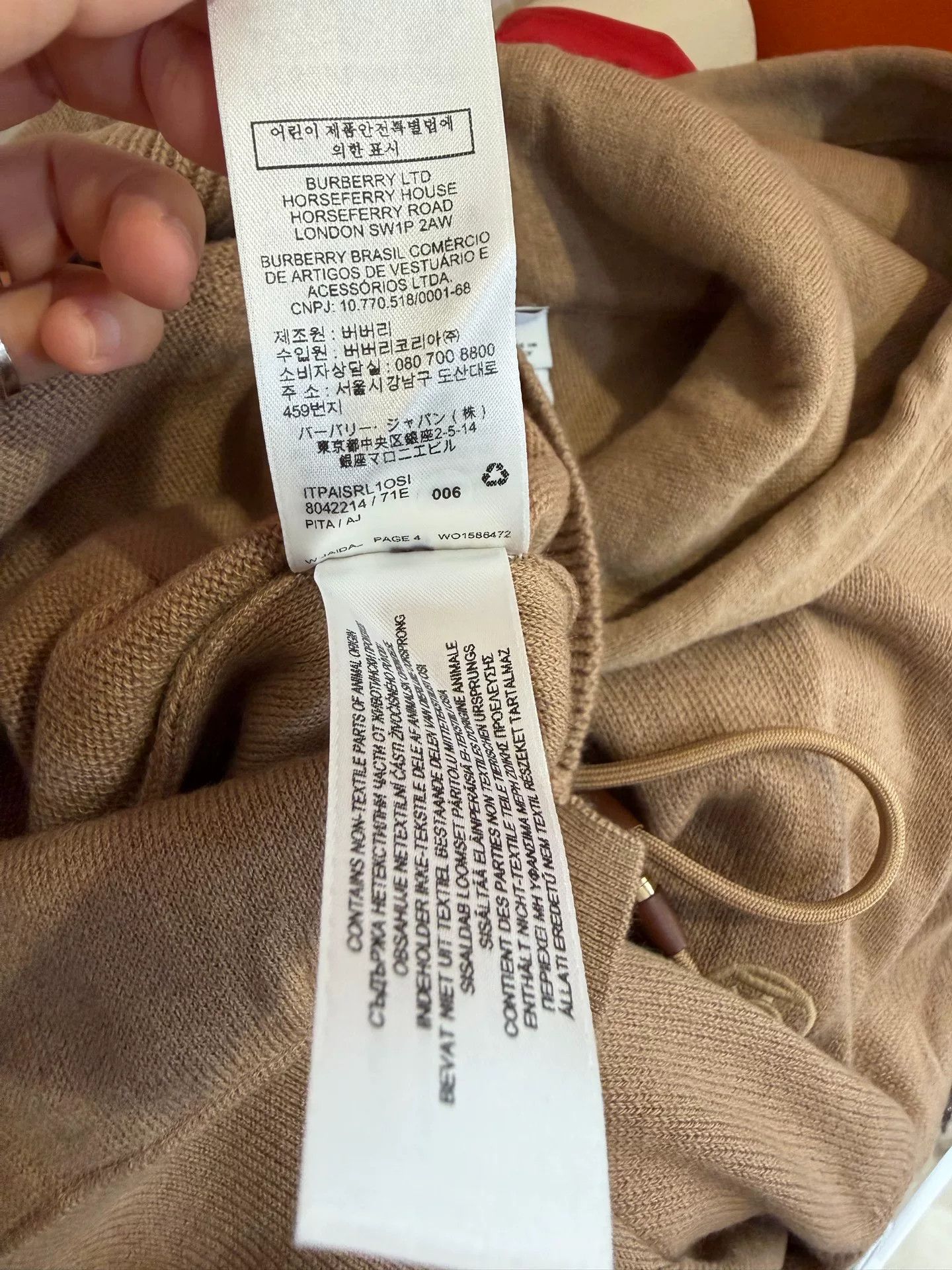 Burberry Burberry Wool Cashmere Knit Hoodie XS Size US XS / EU 42 / 0 - 7 Thumbnail