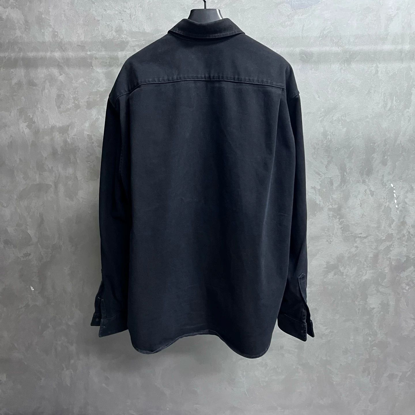 Balenciaga Balenciaga Black Denim Button Up Shirt Size M Size US M / EU 48-50 / 2 - 6 Thumbnail