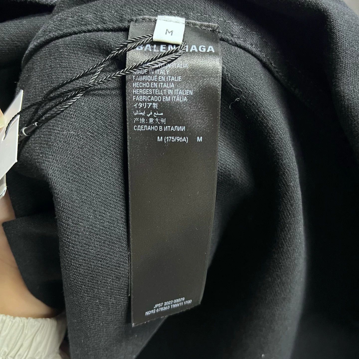 Balenciaga Balenciaga Black Denim Button Up Shirt Size M Size US M / EU 48-50 / 2 - 4 Thumbnail