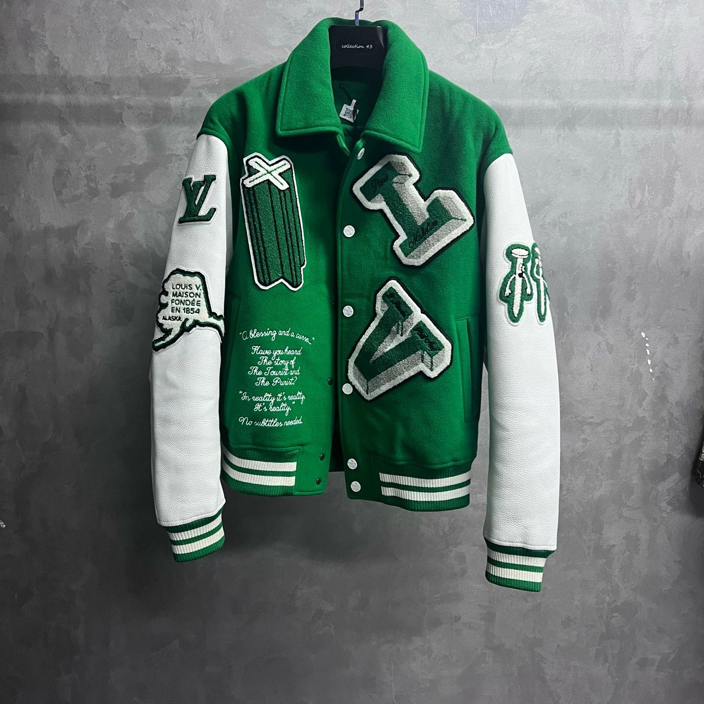 Louis Vuitton Louis Vuitton Green Patch Varsity Jacket Size 48 Size US M / EU 48-50 / 2 - 2 Thumbnail