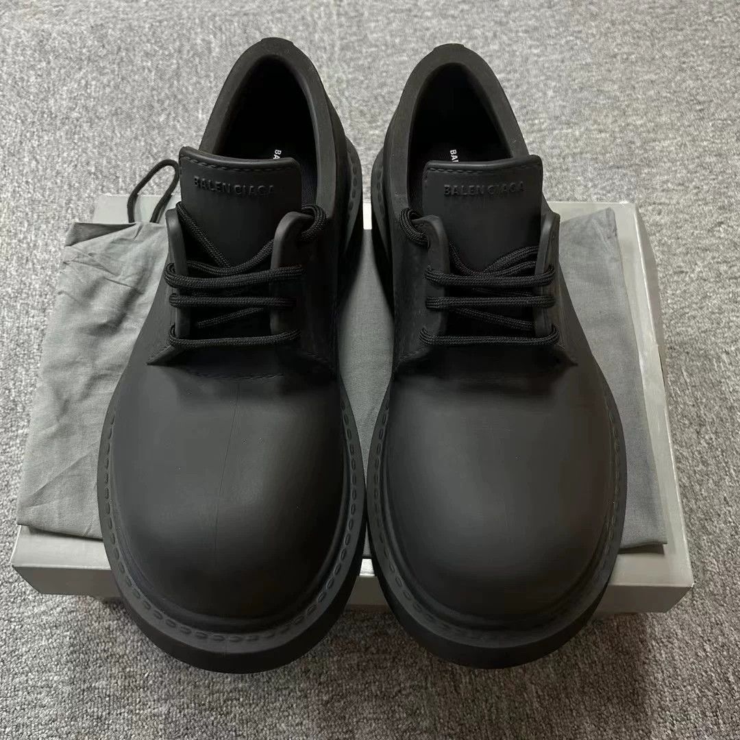 Balenciaga Balenciaga Black Hummer Derby Shoes Size 43 Size US 10 / EU 43 - 3 Thumbnail