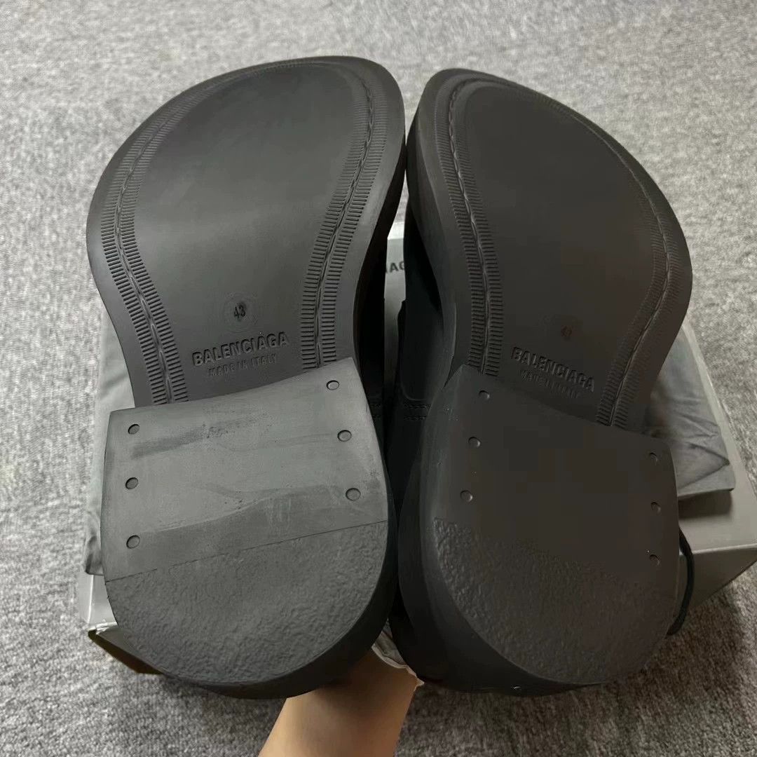 Balenciaga Balenciaga Black Hummer Derby Shoes Size 43 Size US 10 / EU 43 - 6 Thumbnail