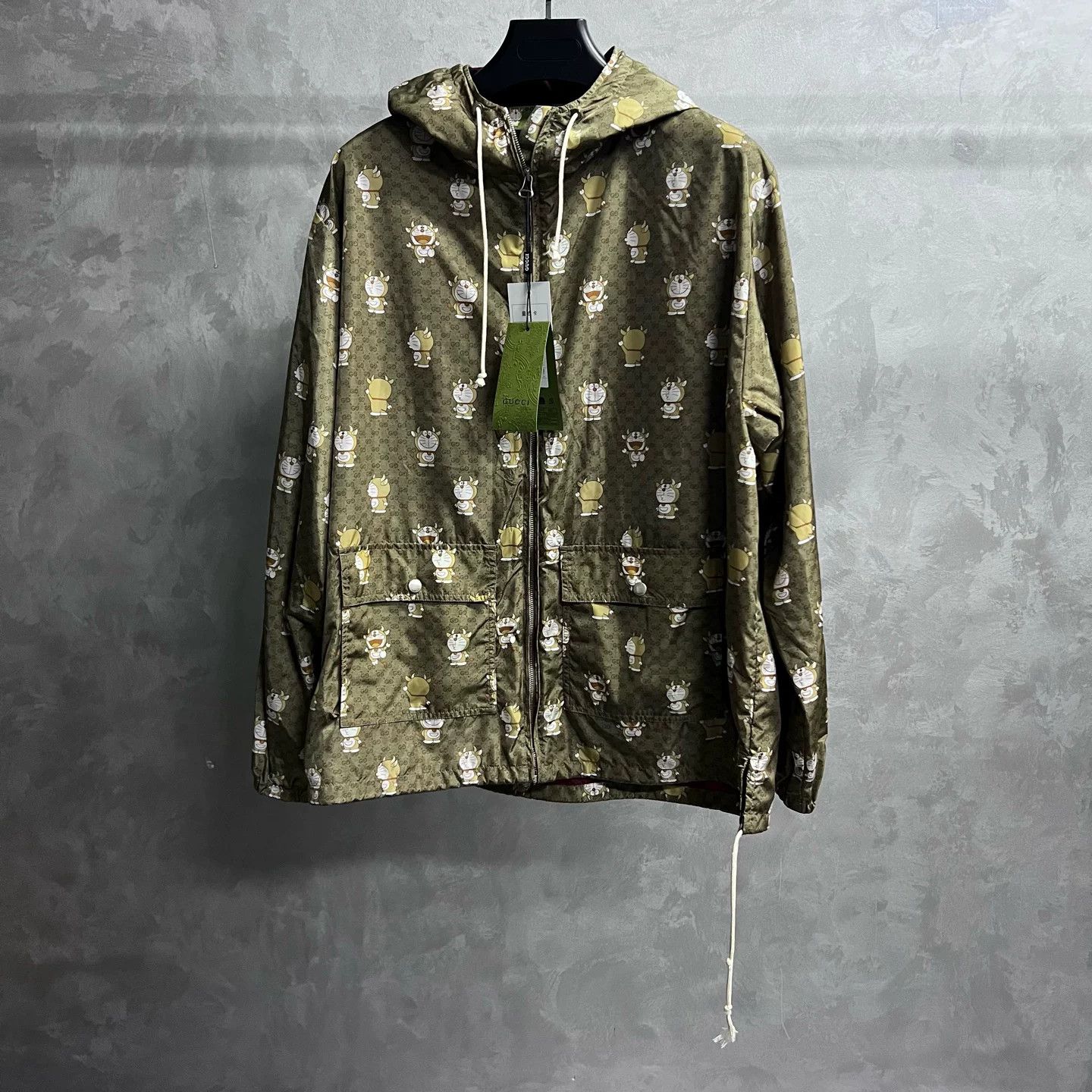 Gucci Gucci x Doraemon Monogram Print Hooded Jacket Size 48 Size US M / EU 48-50 / 2 - 2 Thumbnail