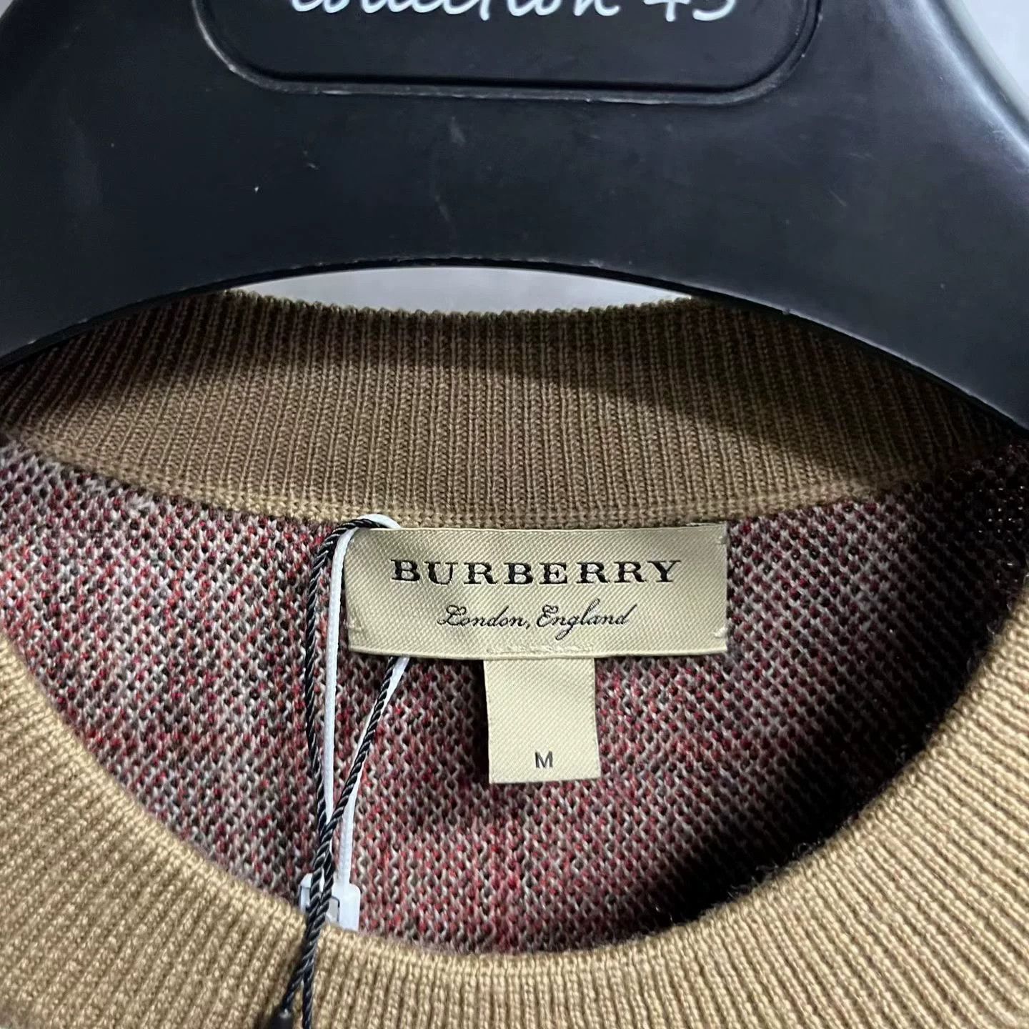 Burberry Burberry Scribble Check Merino Wool Sweater Size M Size US M / EU 48-50 / 2 - 3 Thumbnail